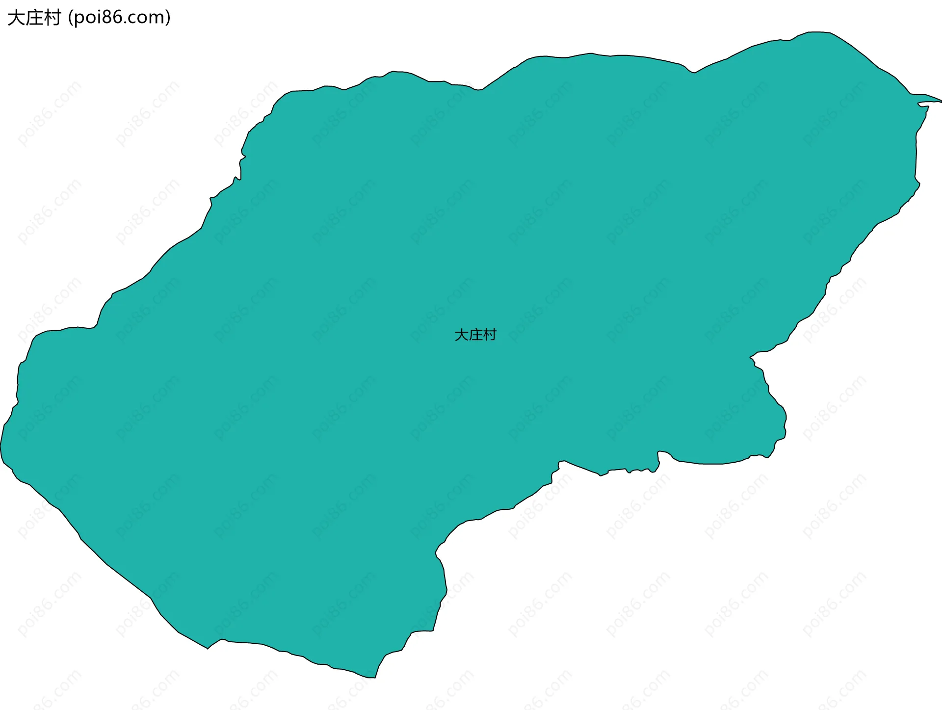 大庄村边界地图