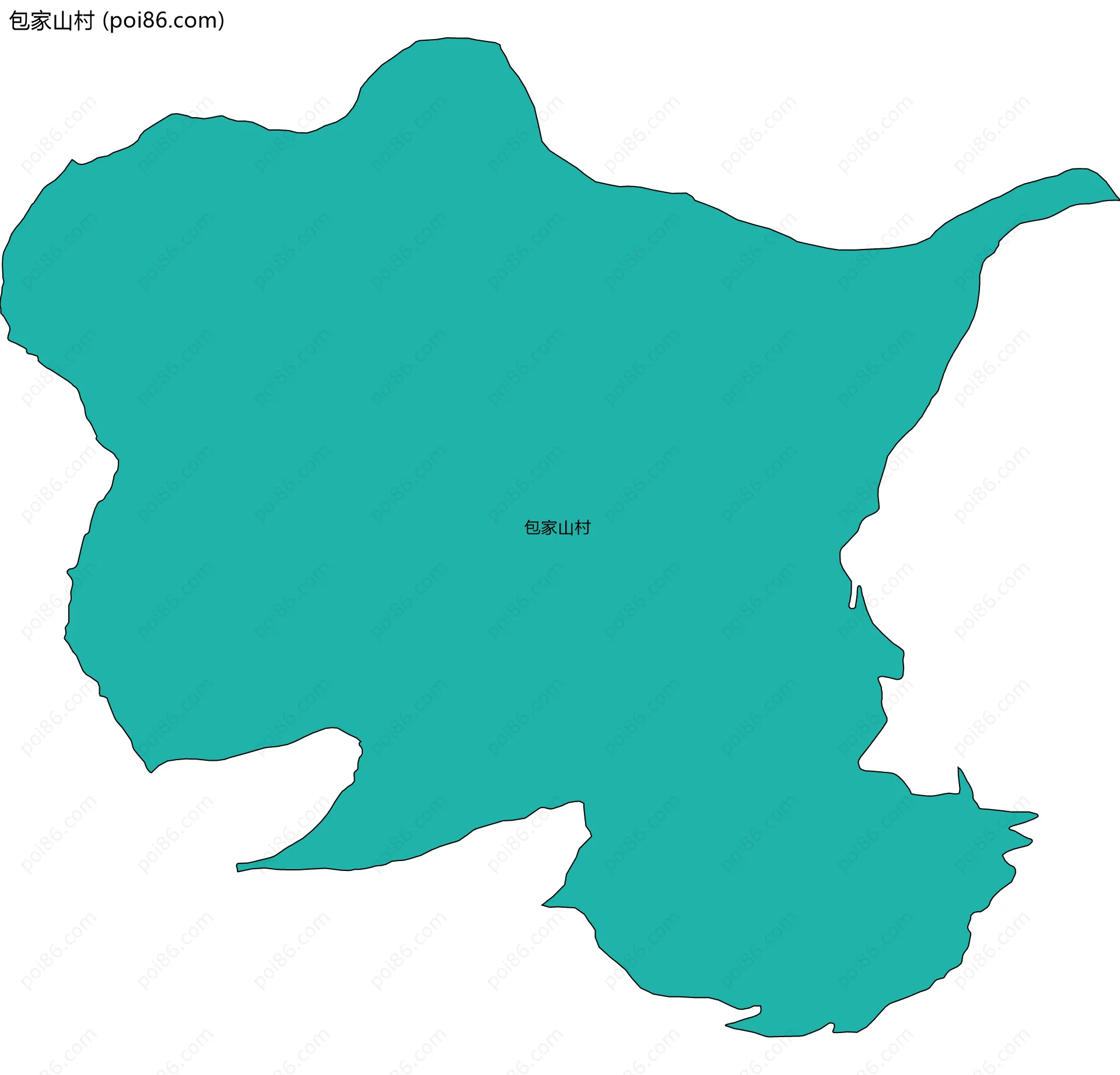 包家山村边界地图