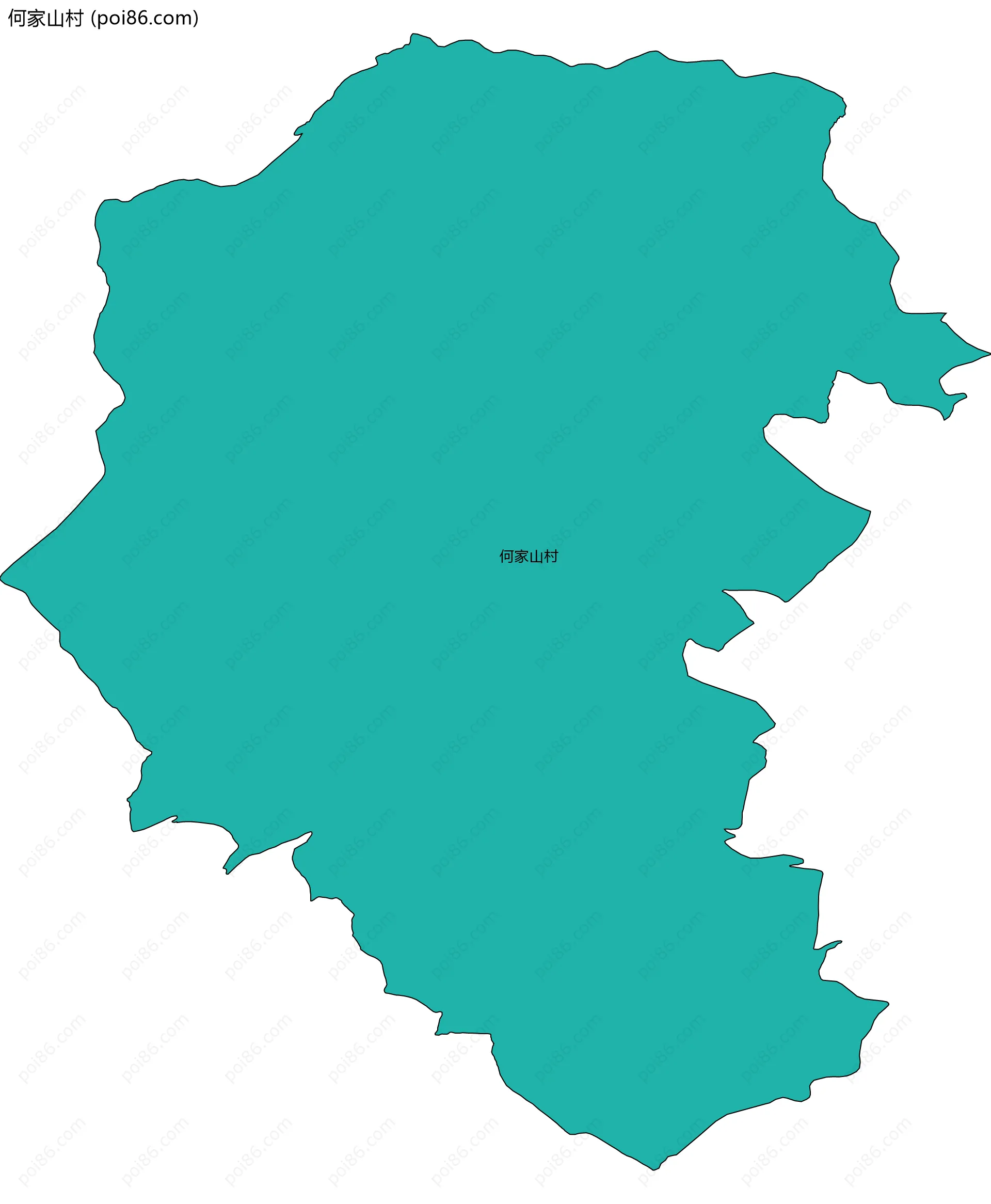 何家山村边界地图