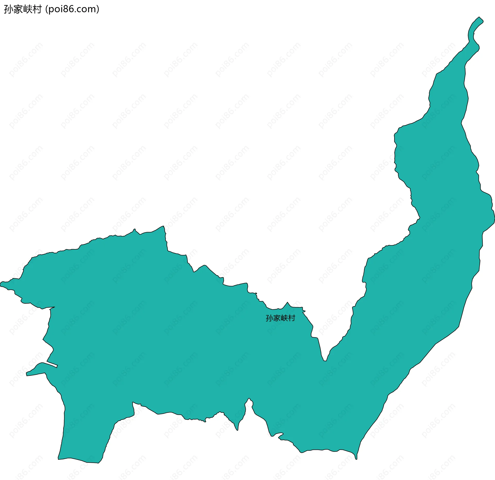 孙家峡村边界地图