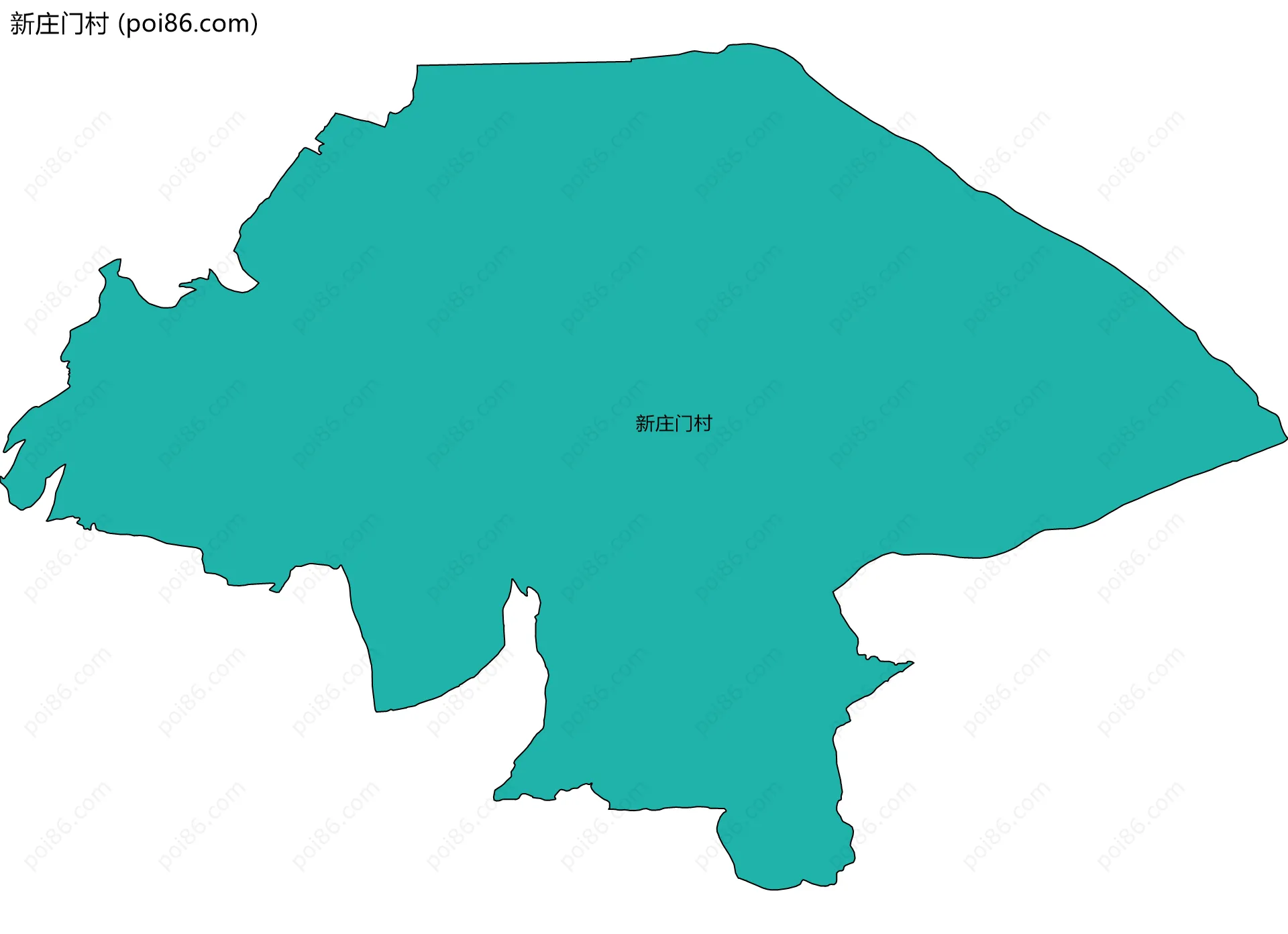 新庄门村边界地图