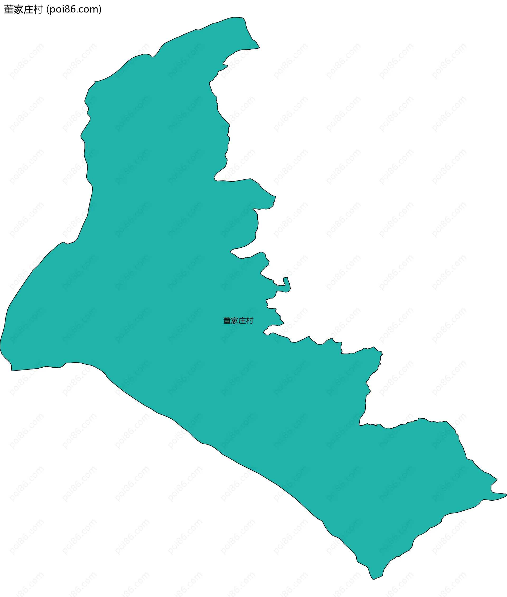 董家庄村边界地图