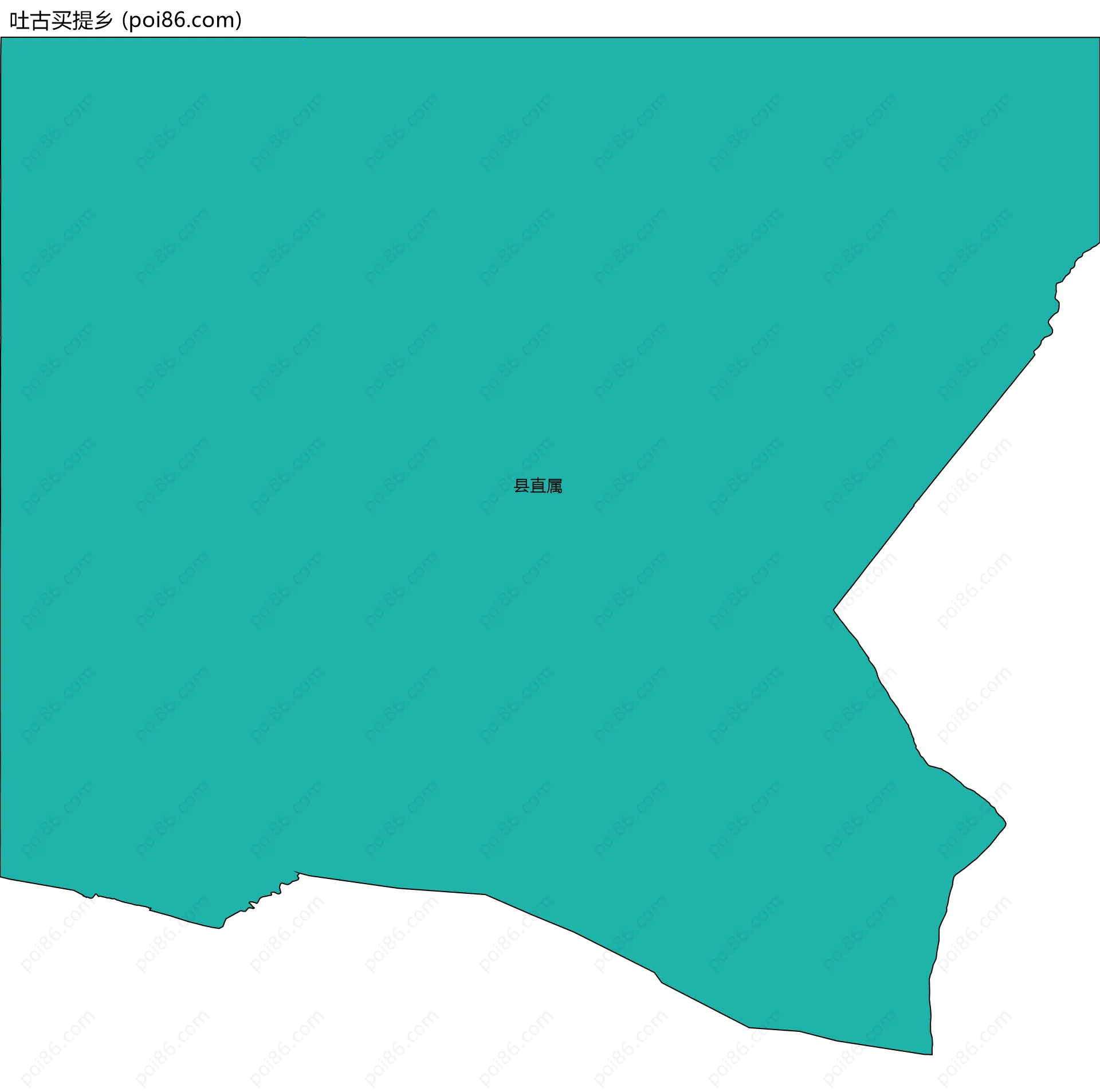 吐古买提乡边界地图(五级行政区划)