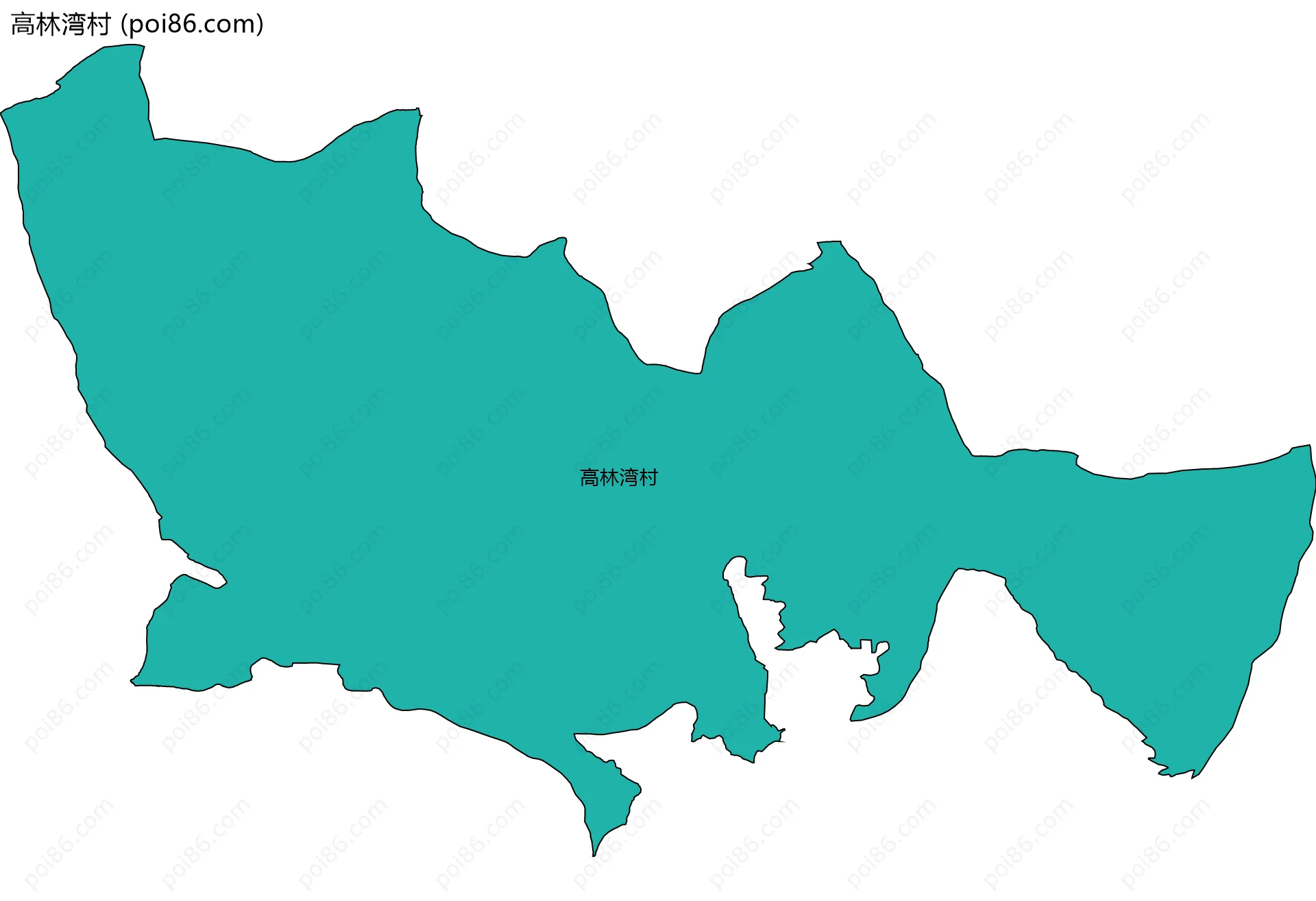 高林湾村边界地图