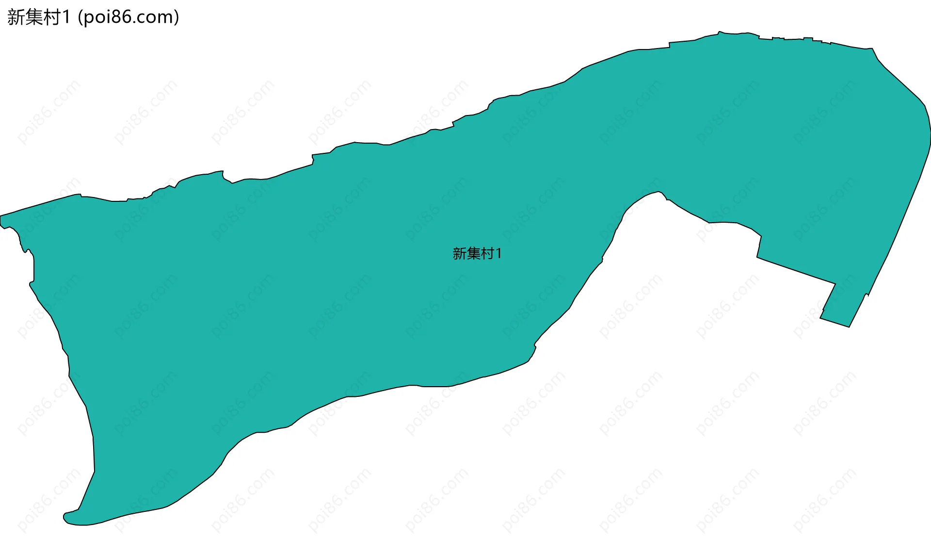 新集村1边界地图