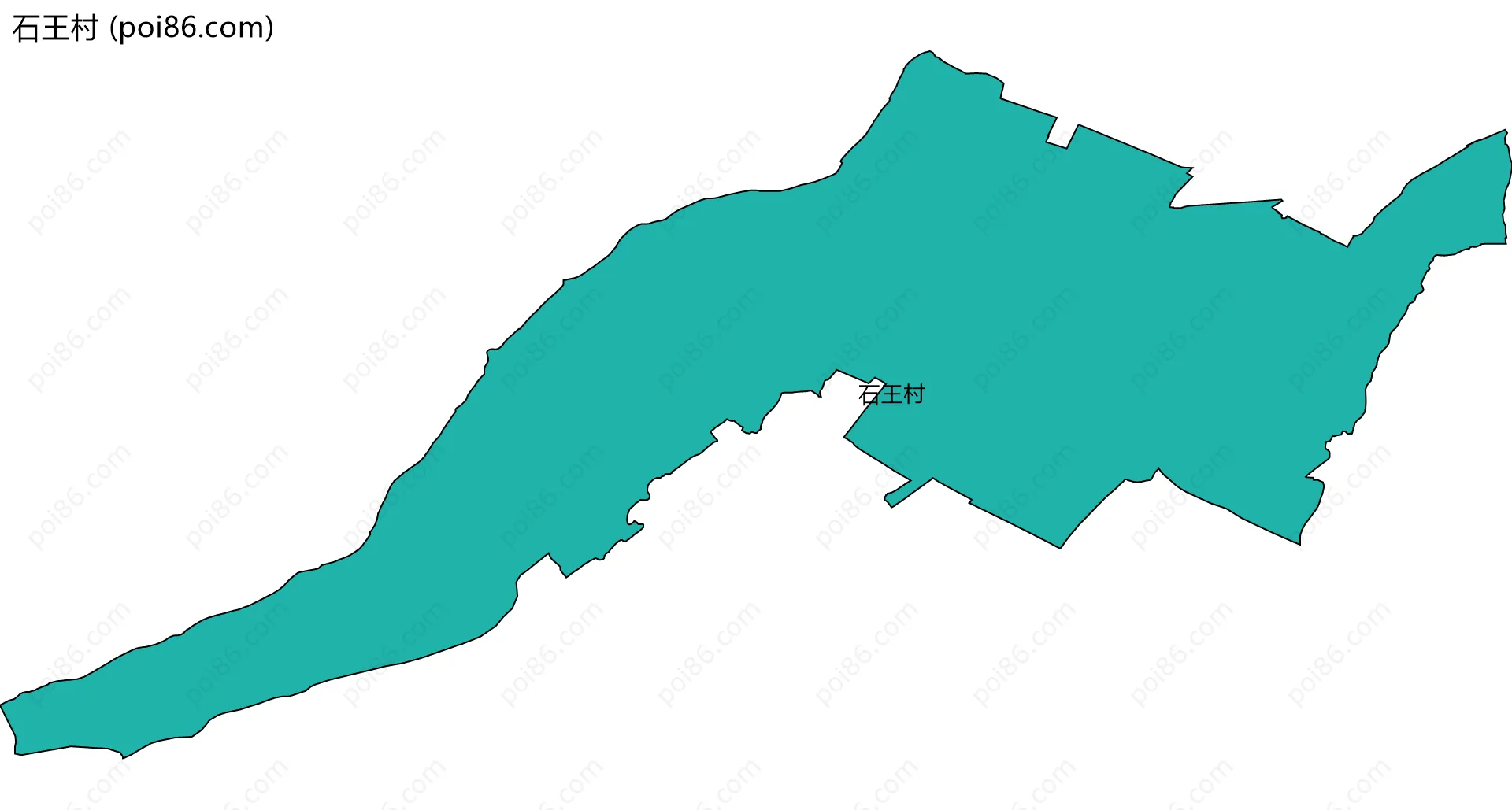 石王村边界地图