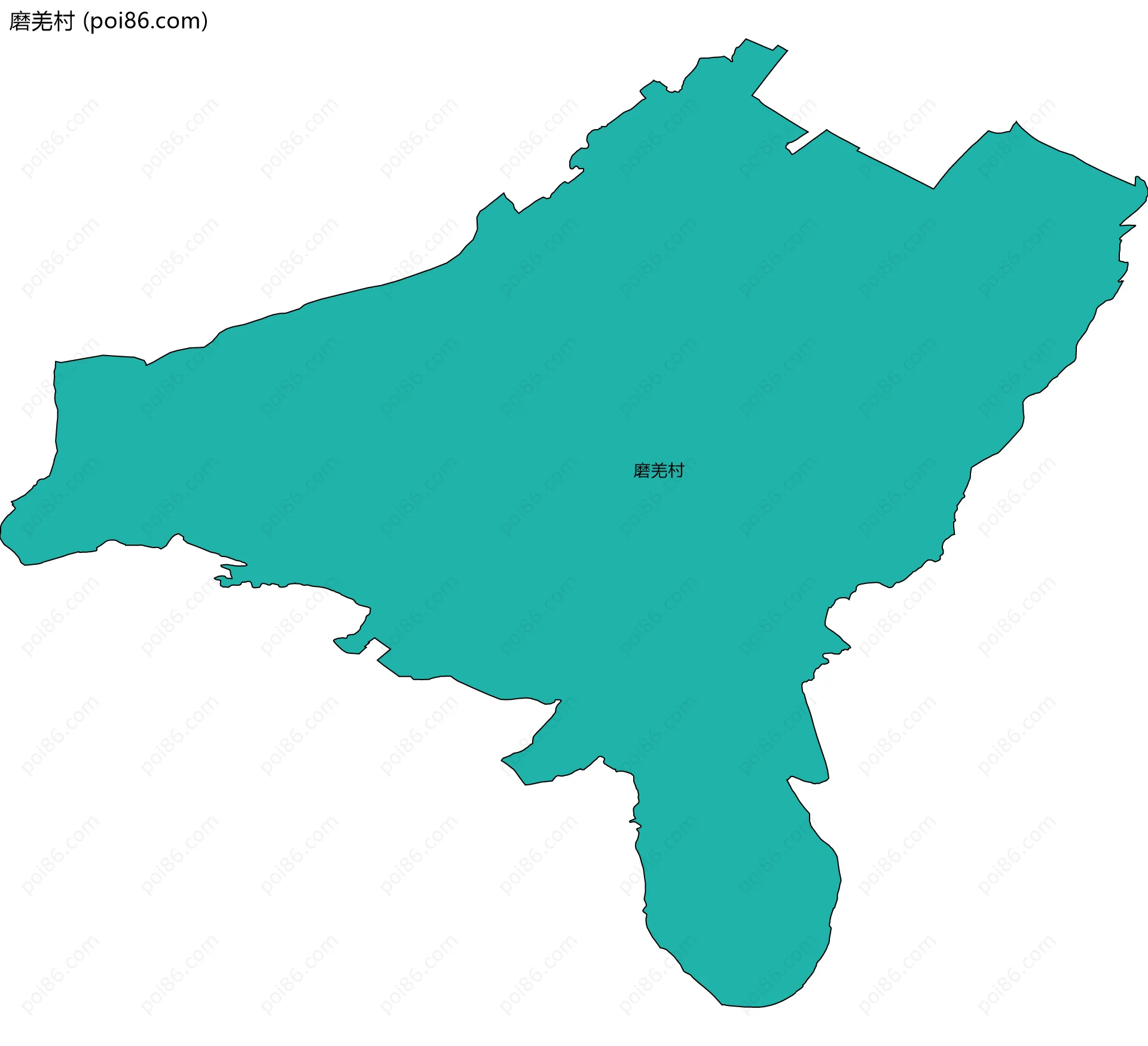 磨羌村边界地图