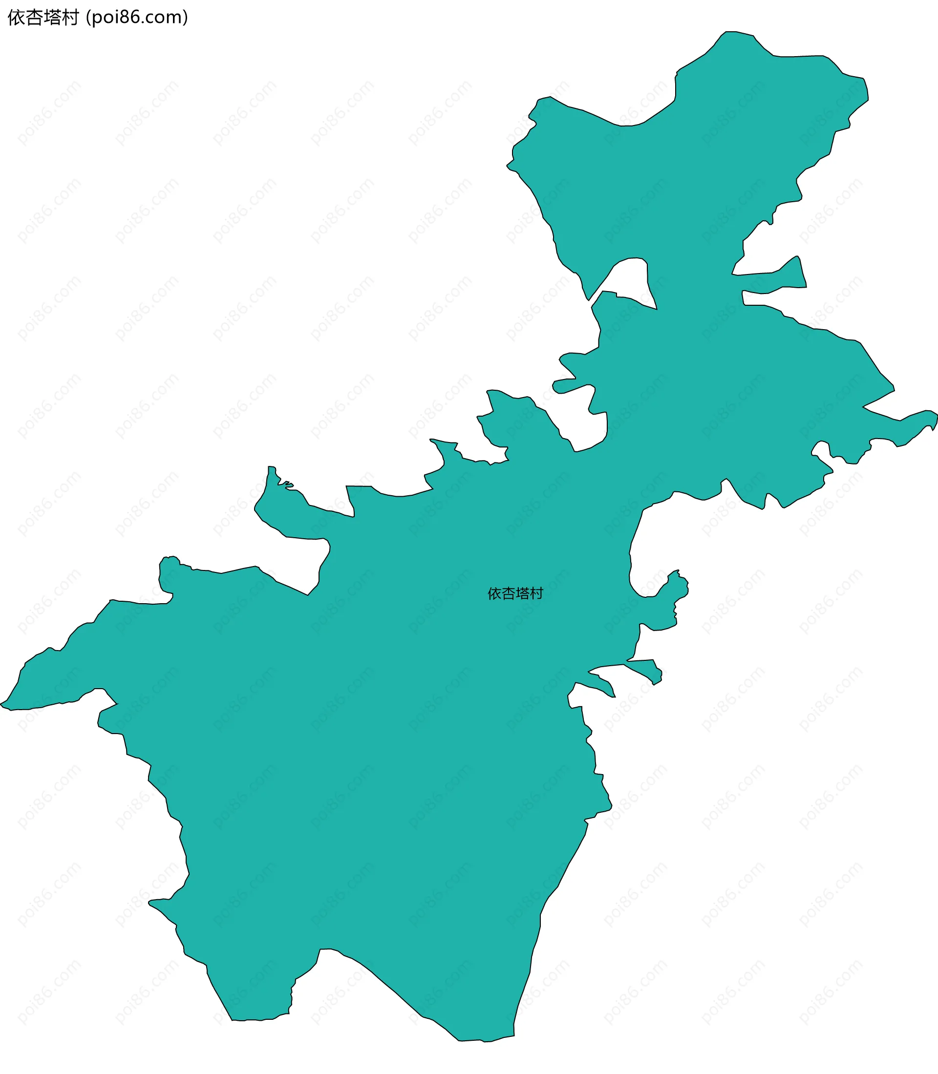 依杏塔村边界地图