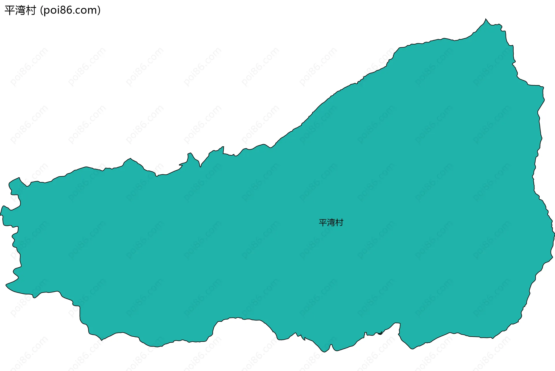 平湾村边界地图