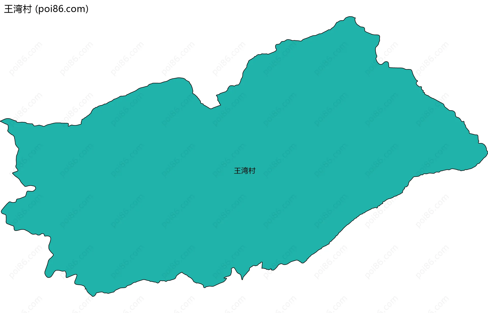 王湾村边界地图