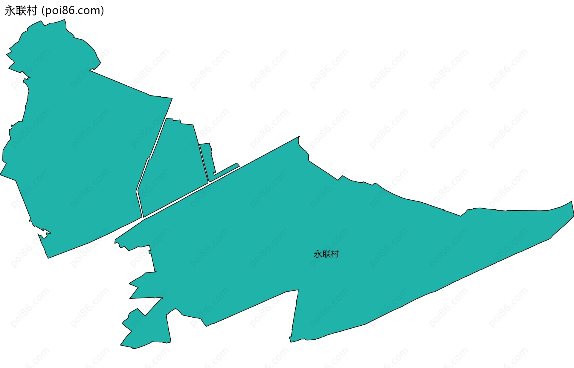 永联村边界地图