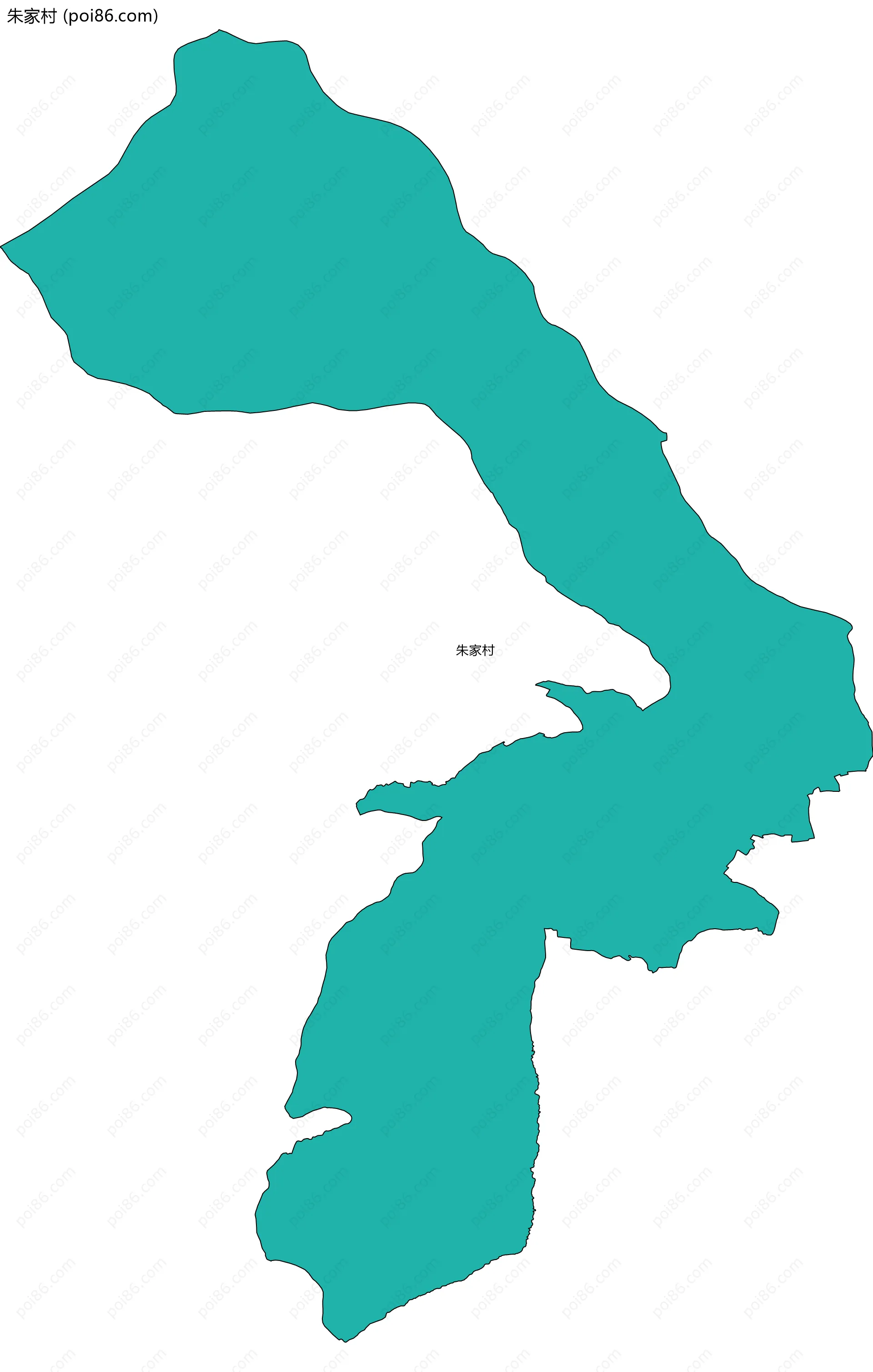 朱家村边界地图