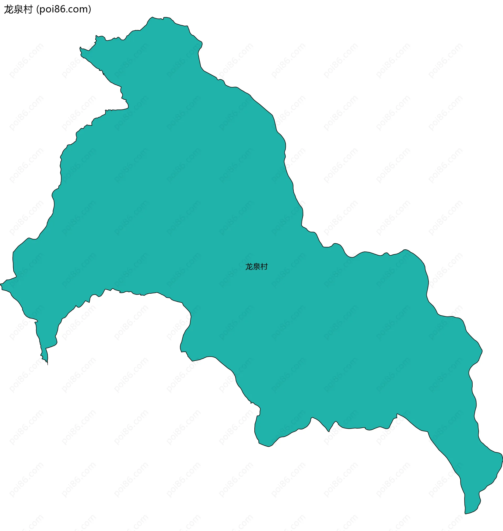 龙泉村边界地图