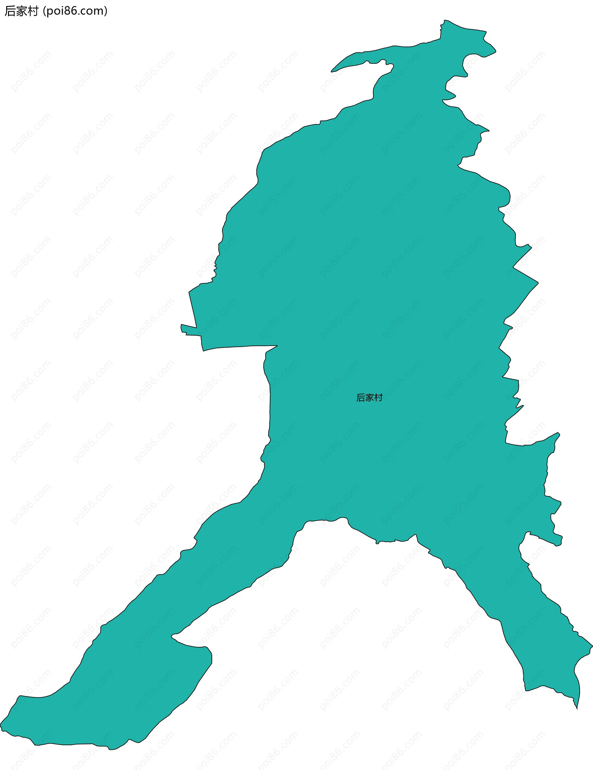 后家村边界地图