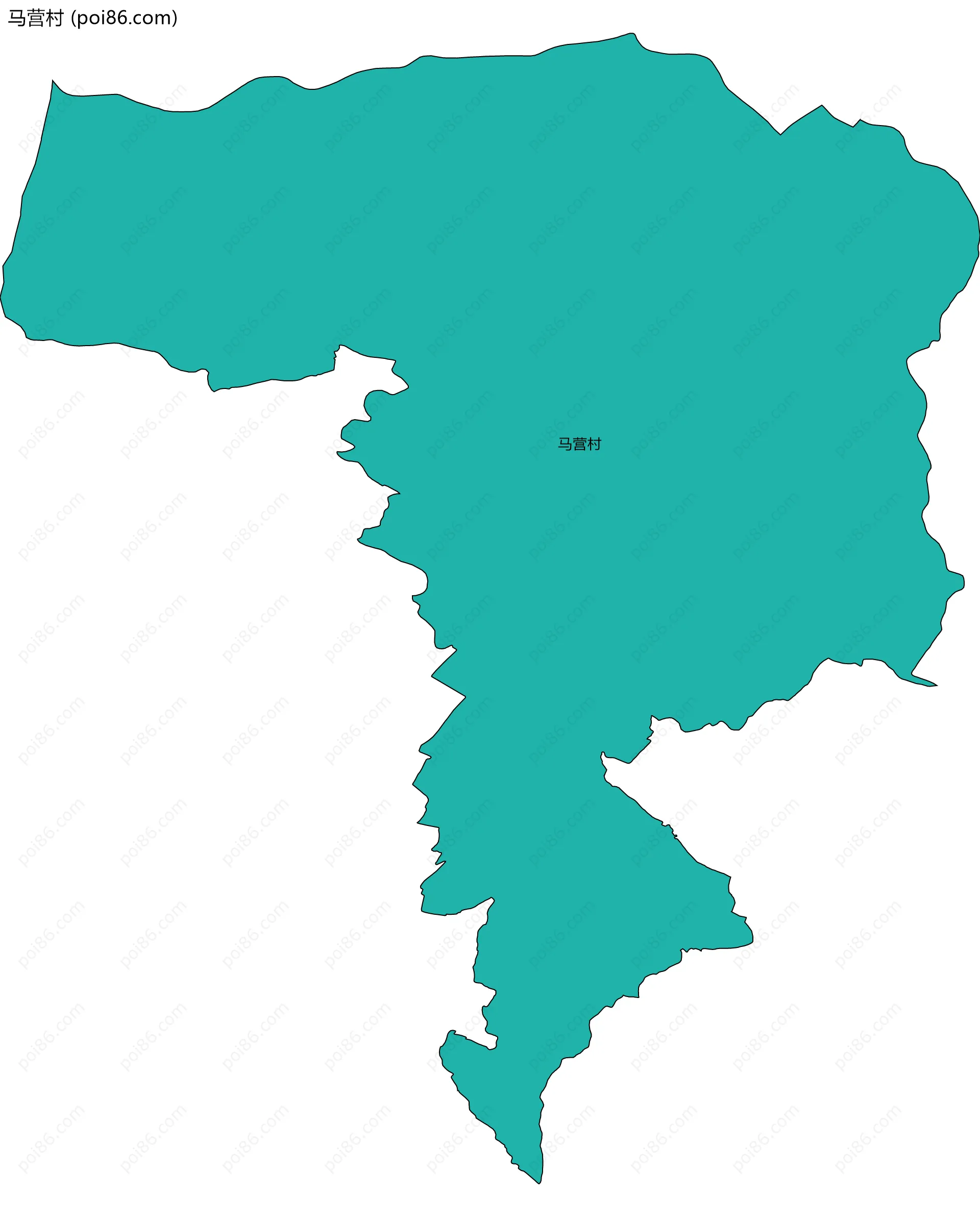 马营村边界地图