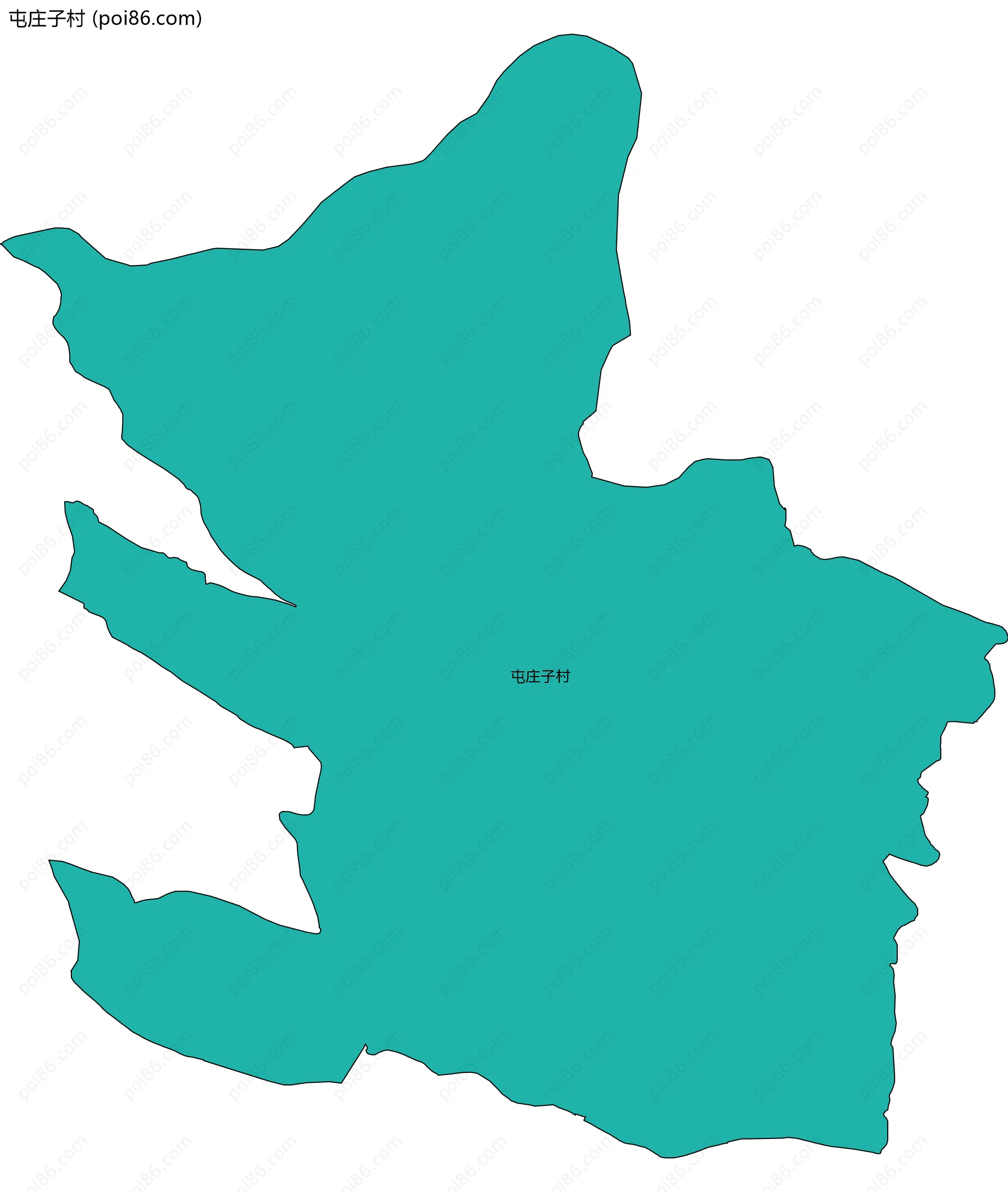 屯庄子村边界地图