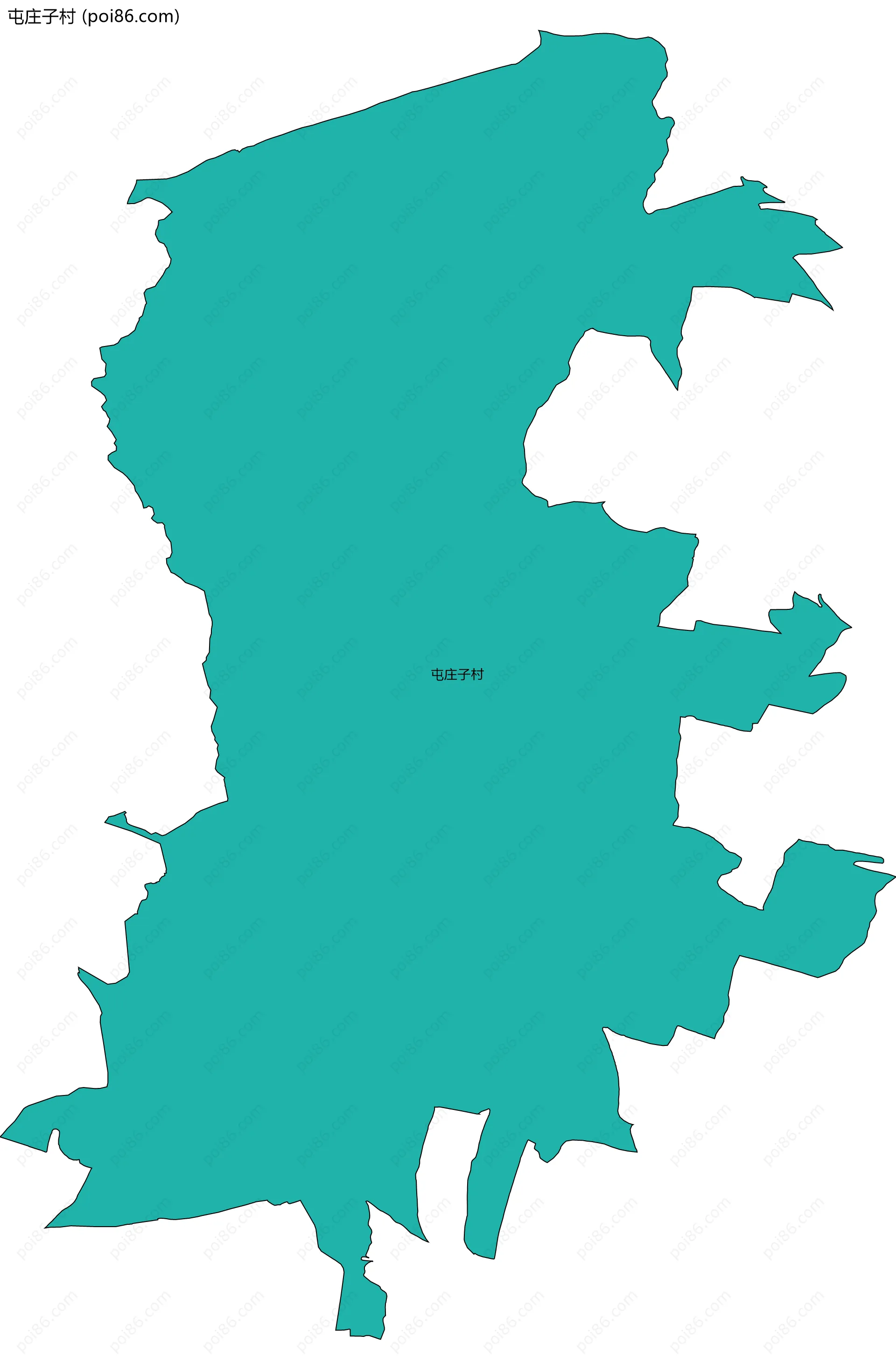 屯庄子村边界地图