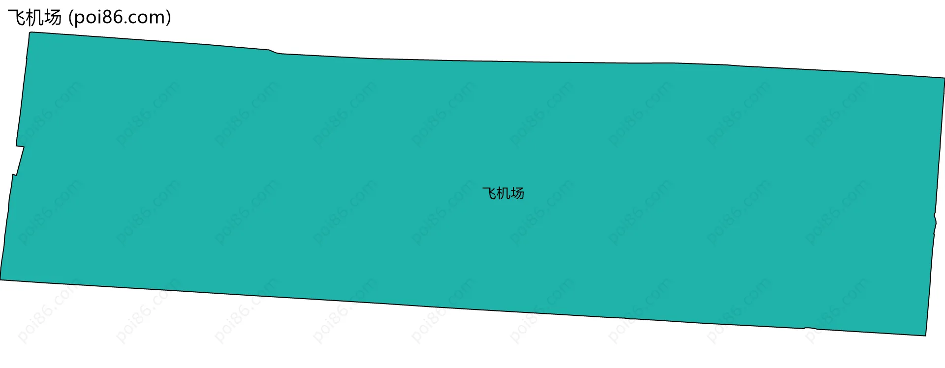 飞机场边界地图