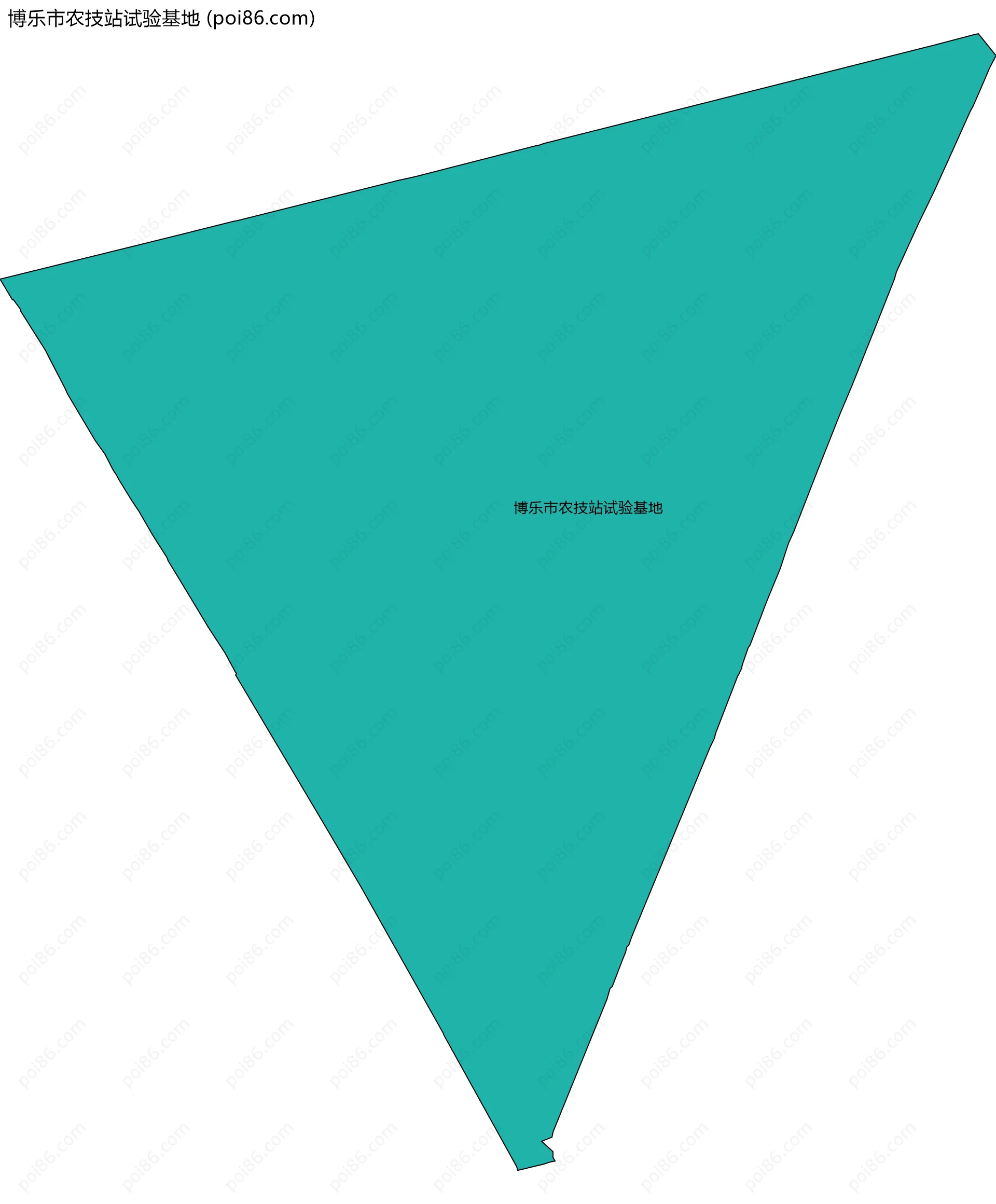 博乐市农技站试验基地边界地图