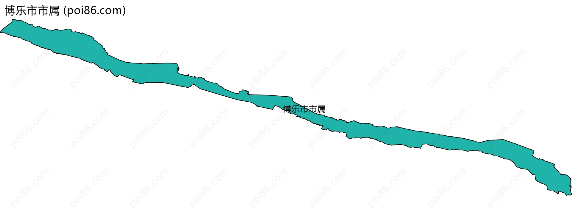 博乐市市属边界地图