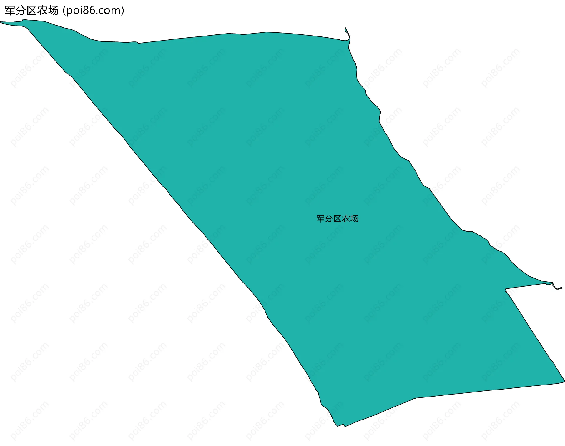 军分区农场边界地图