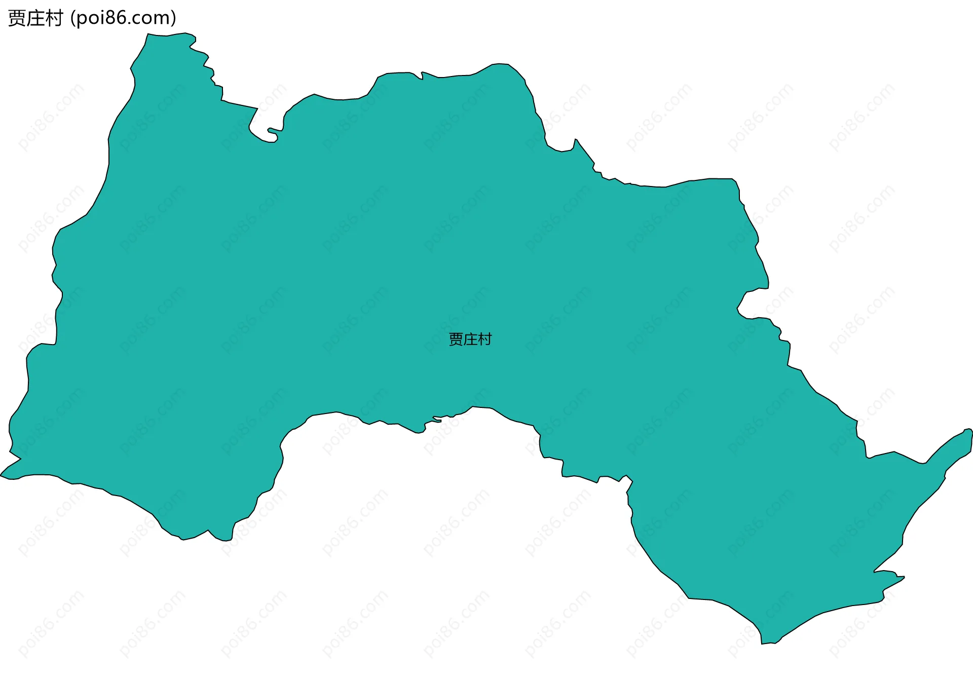 贾庄村边界地图