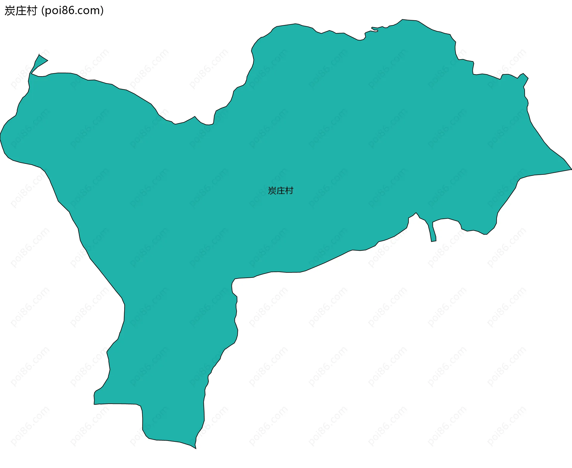 炭庄村边界地图