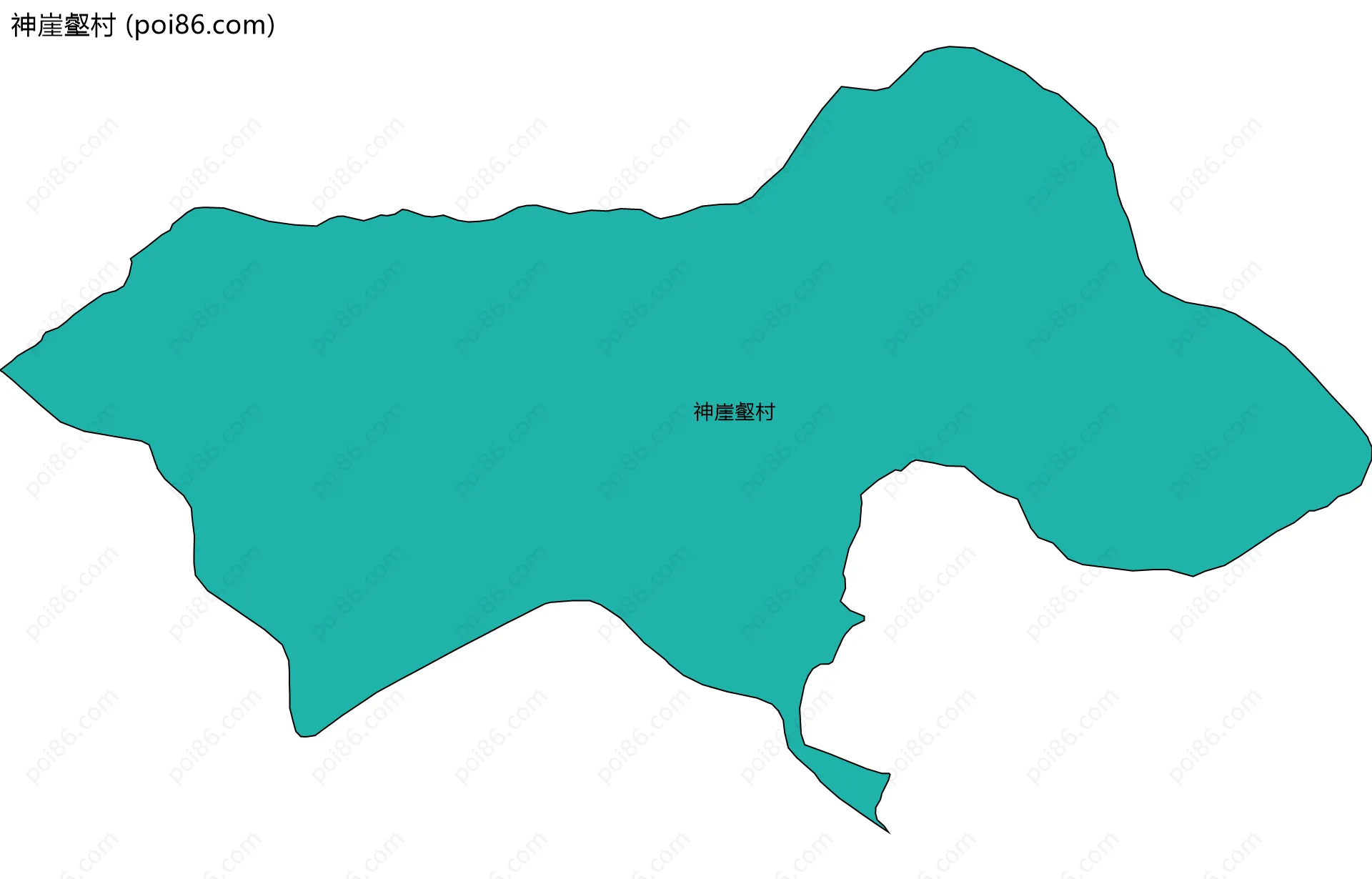 神崖壑村边界地图