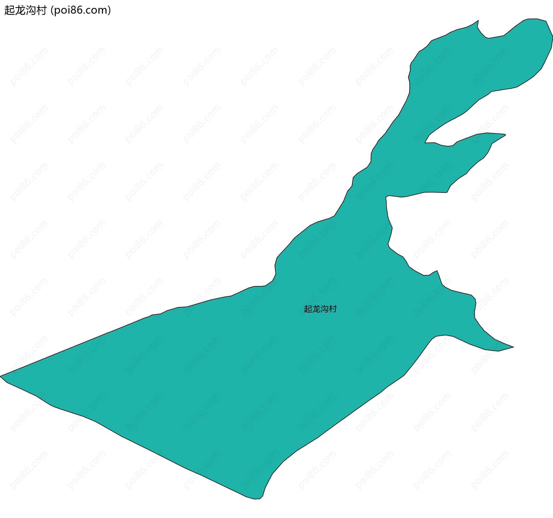 起龙沟村边界地图