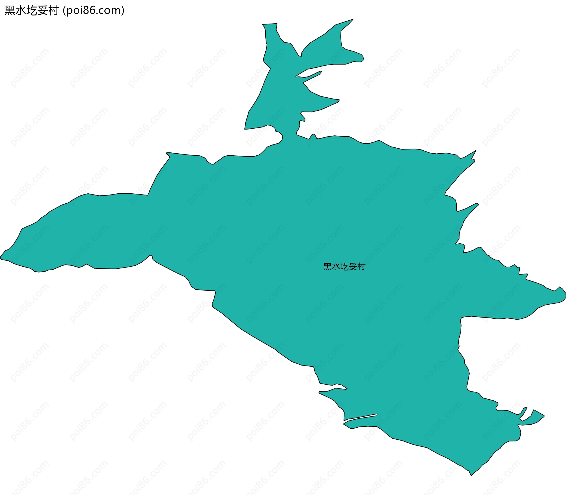 黑水圪妥村边界地图