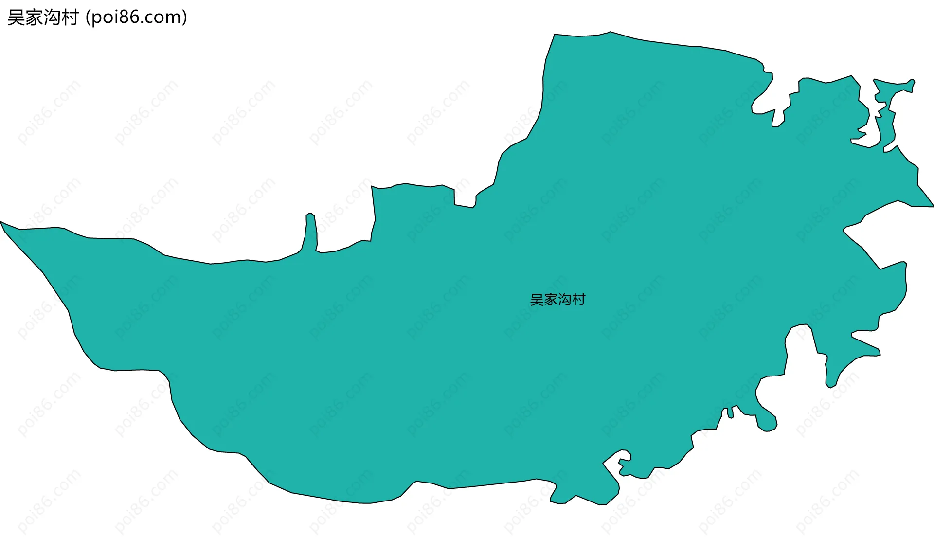 吴家沟村边界地图