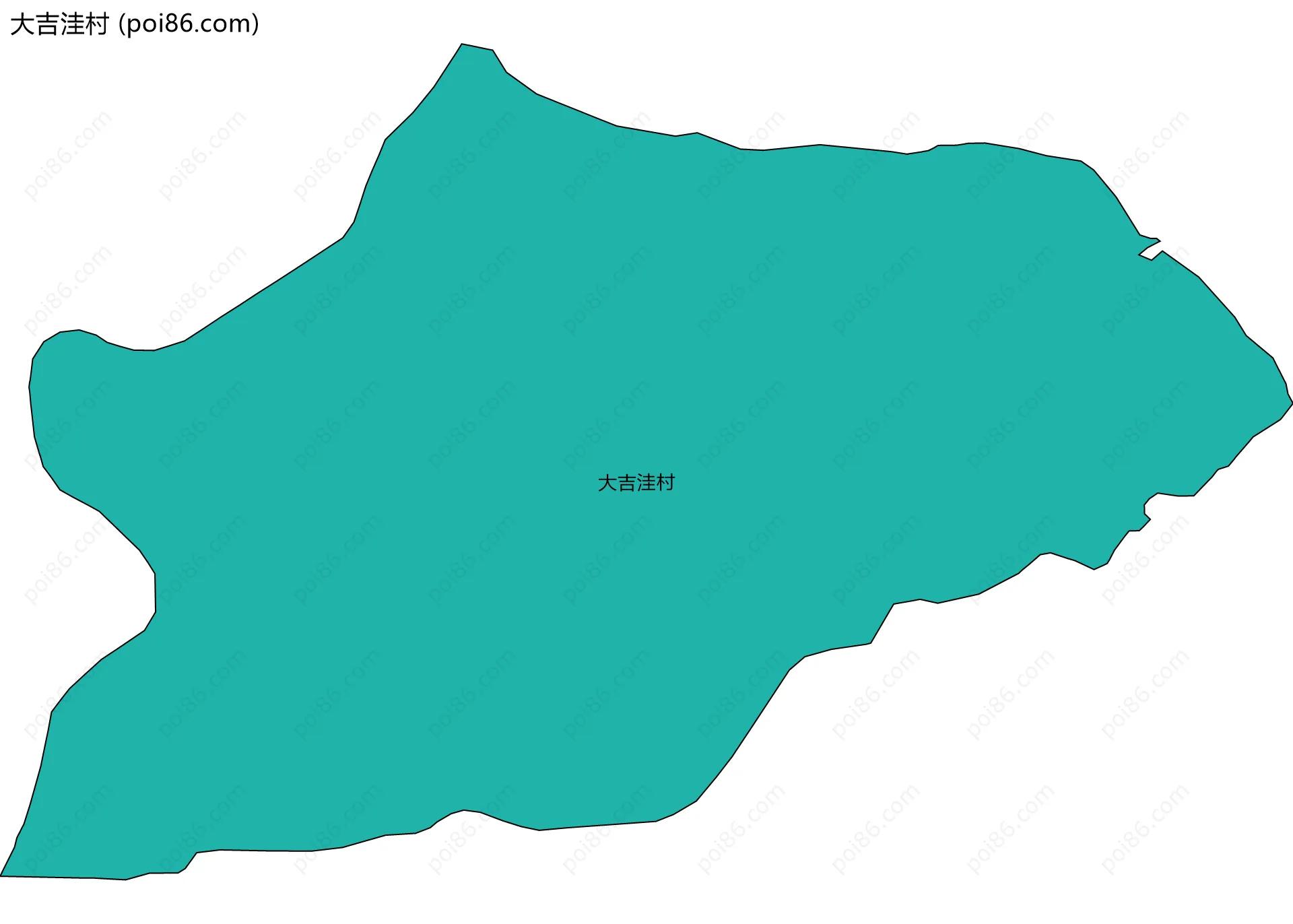 大吉洼村边界地图