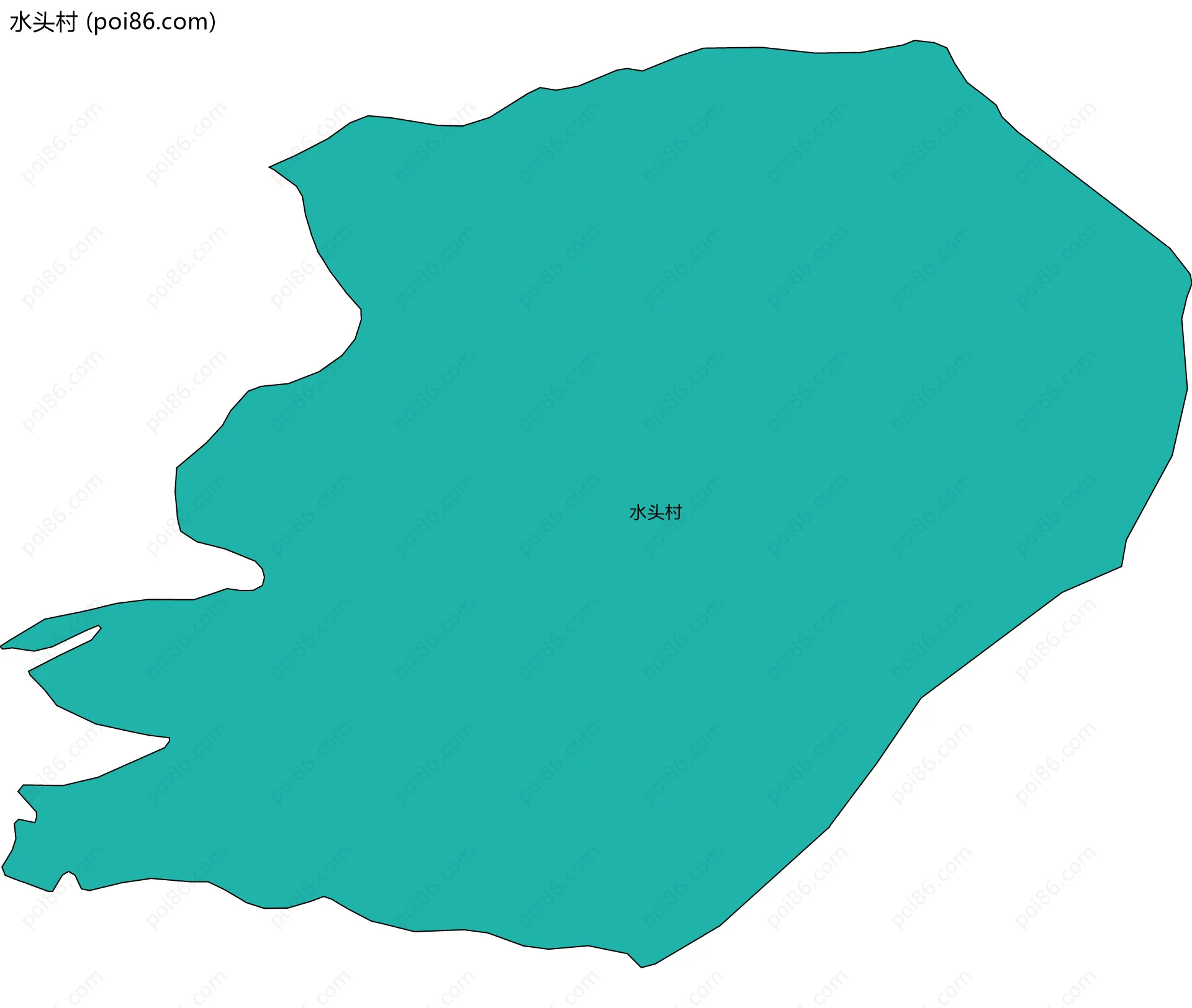 水头村边界地图