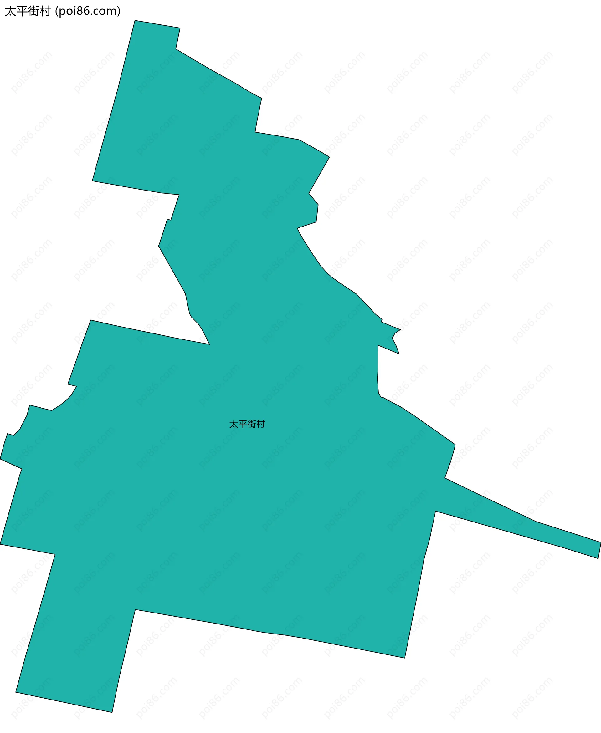 太平街村边界地图