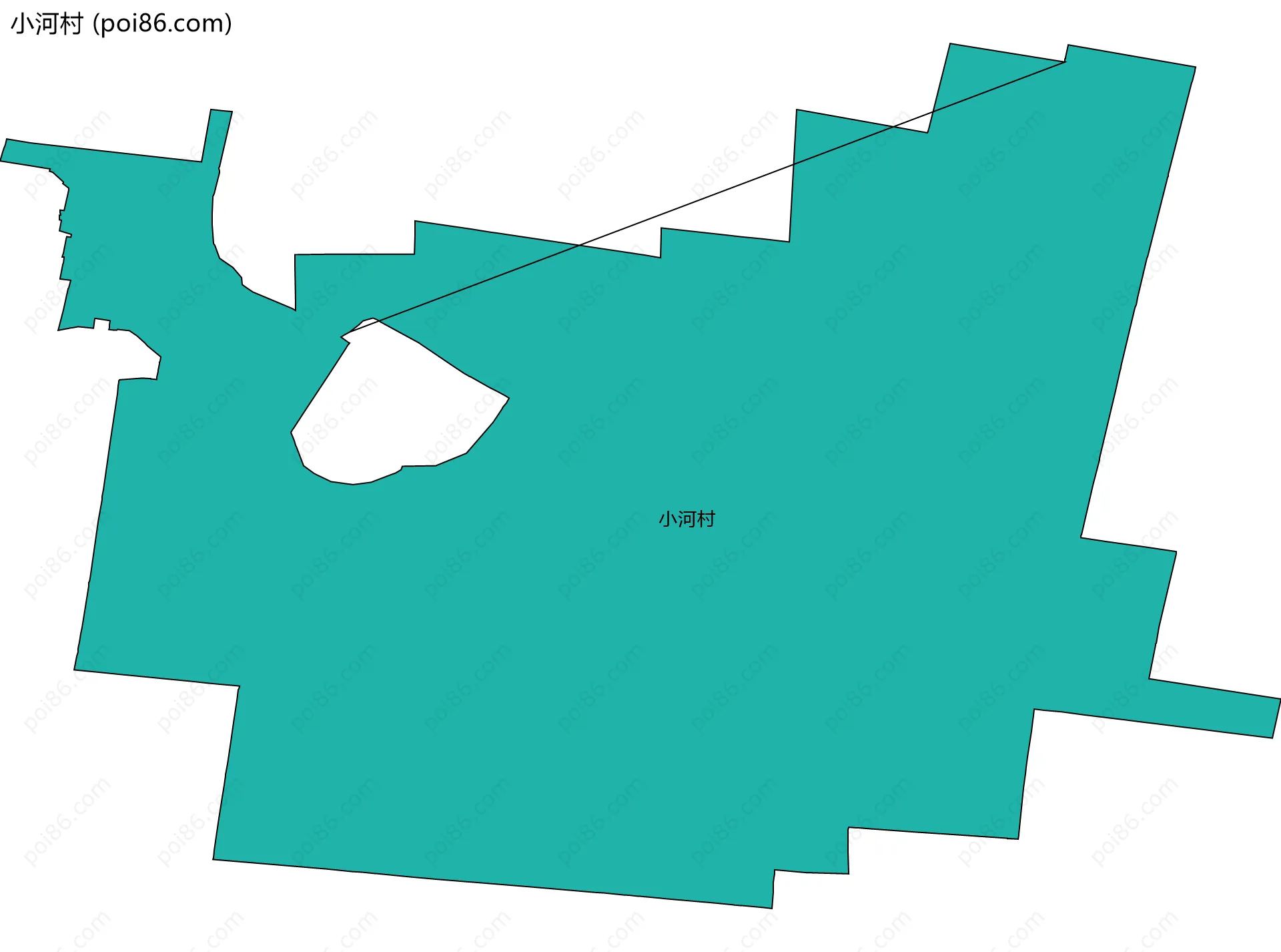 小河村边界地图