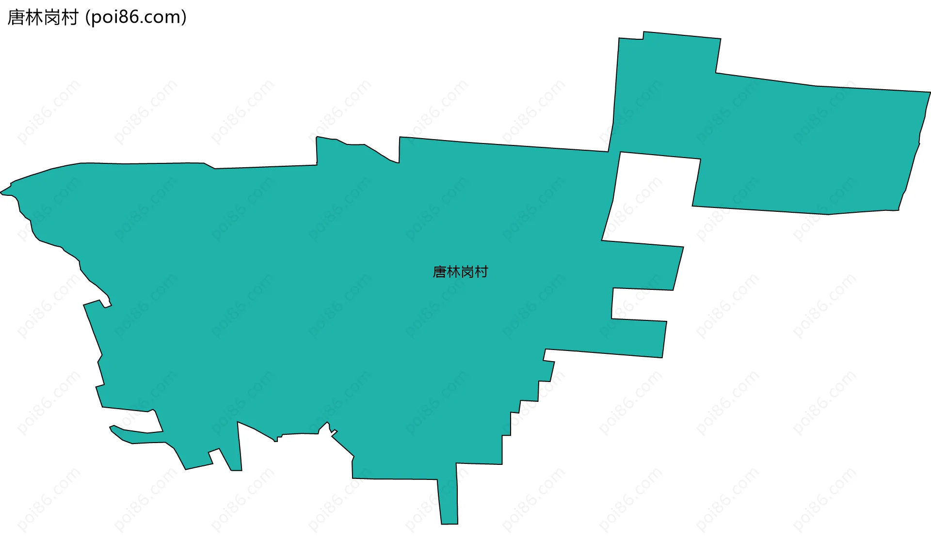 唐林岗村边界地图