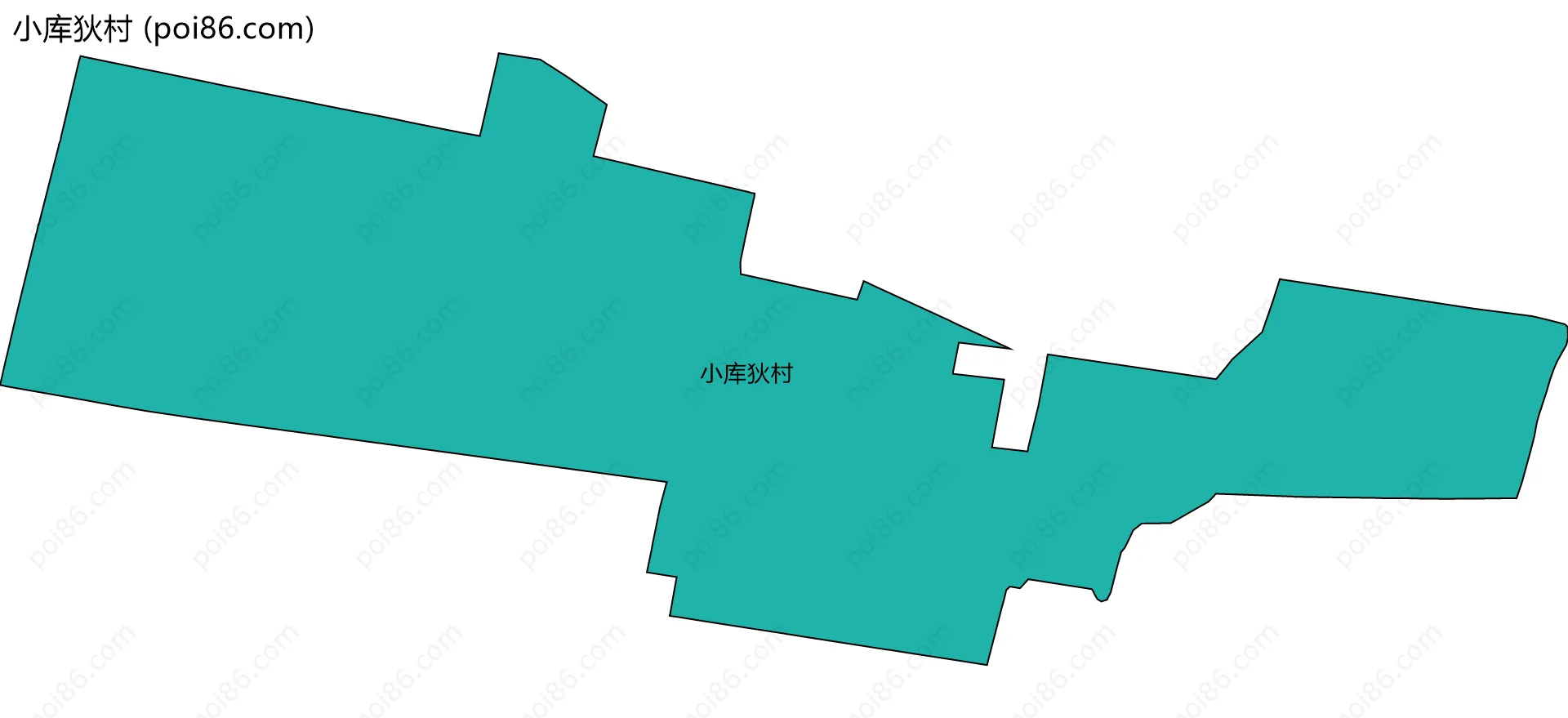 小库狄村边界地图