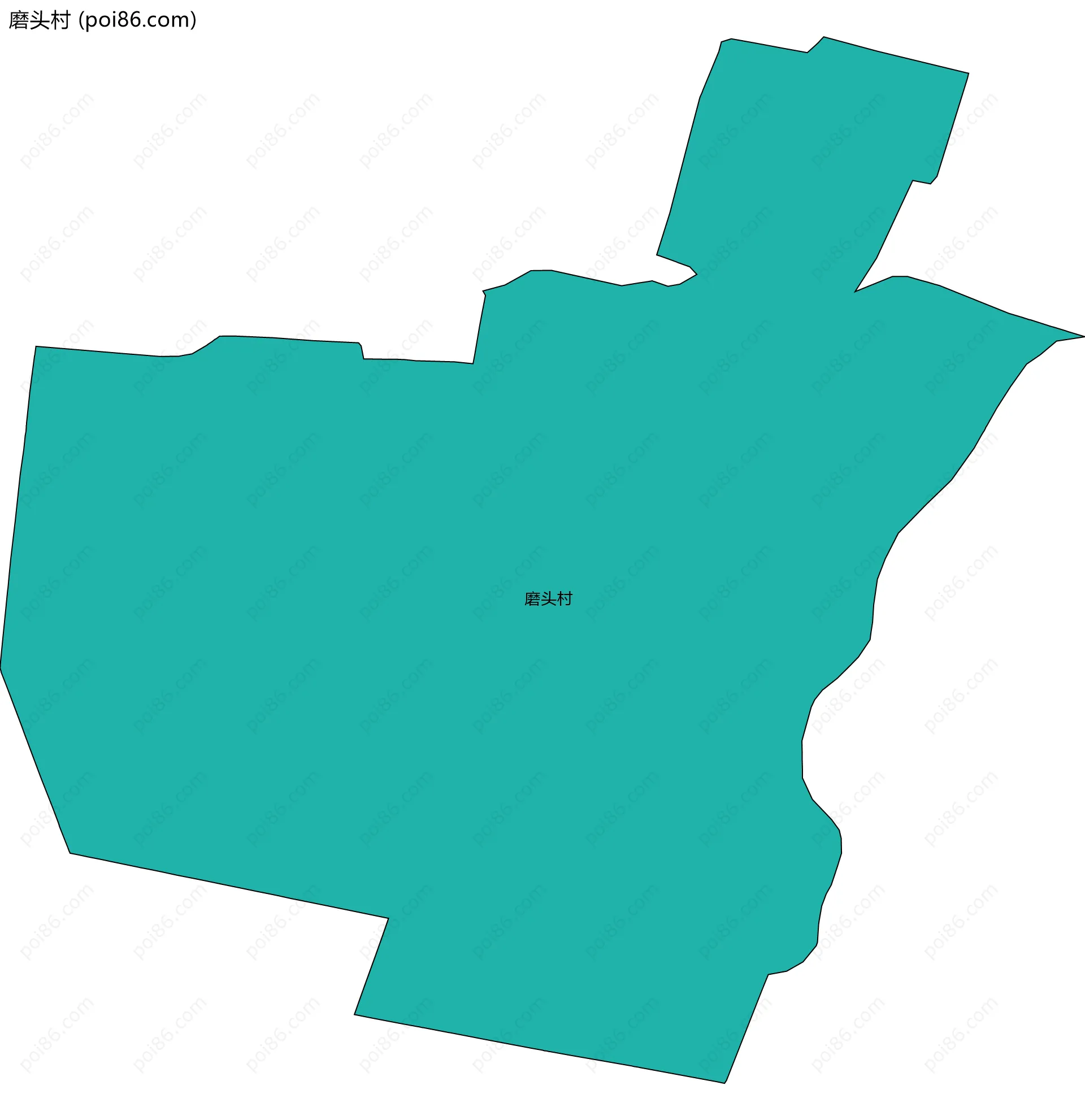 磨头村边界地图