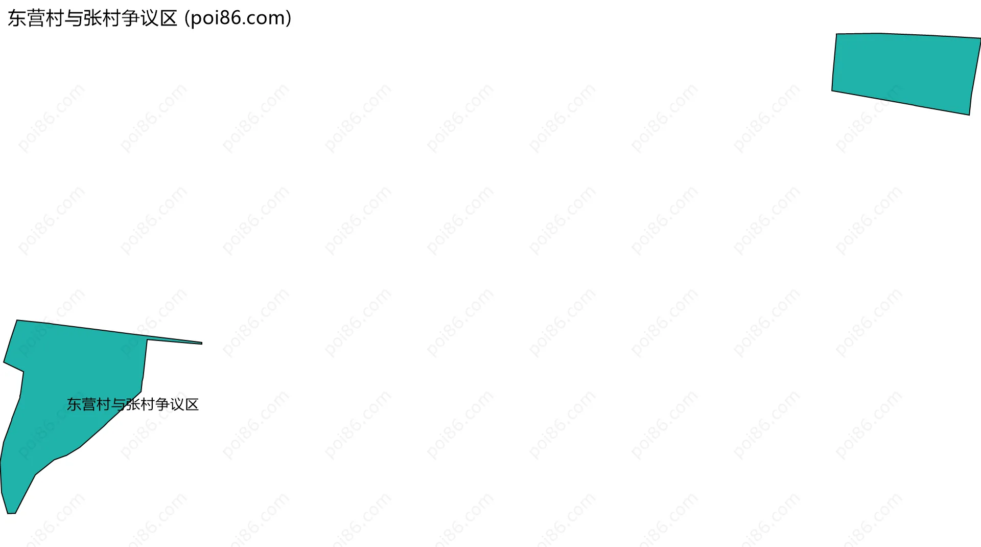 东营村与张村争议区边界地图