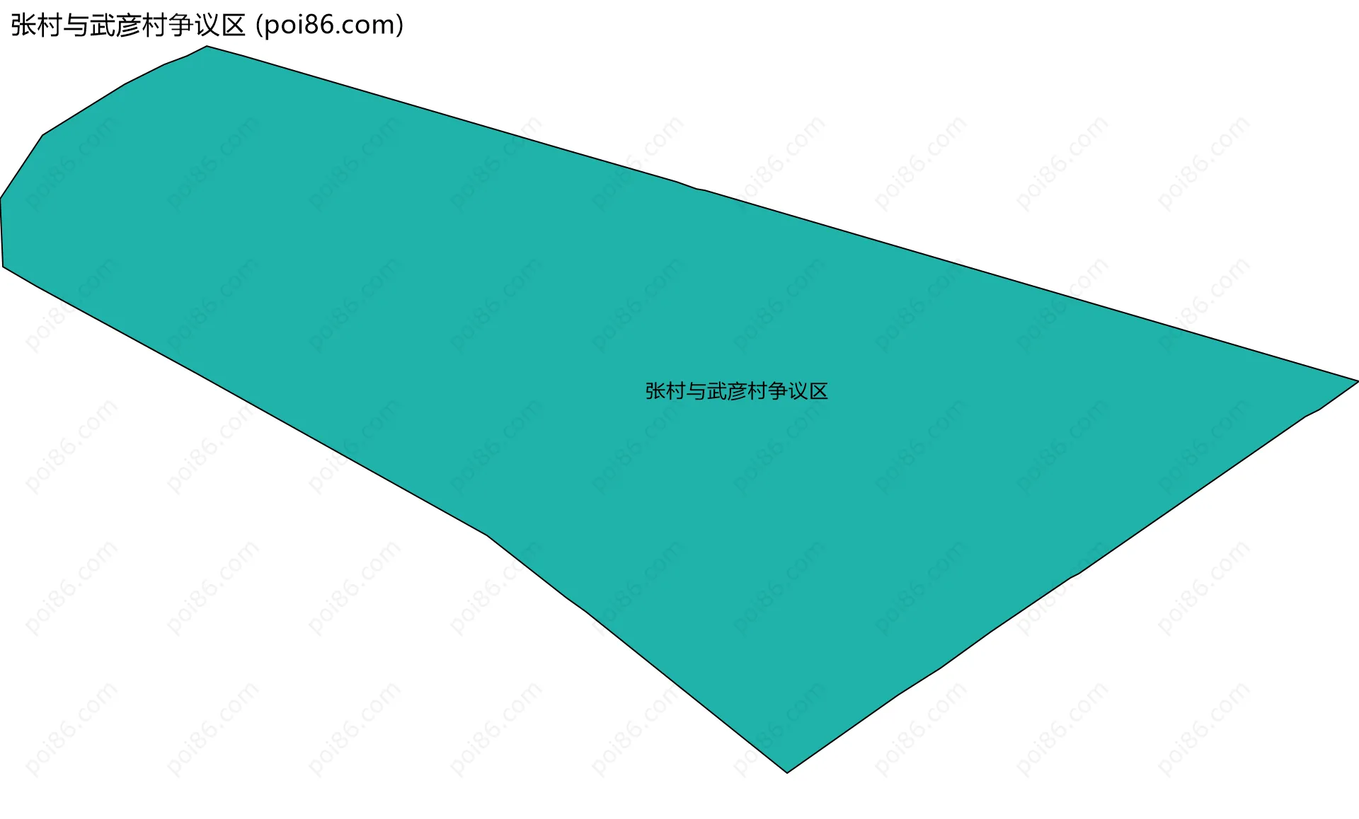 张村与武彦村争议区边界地图