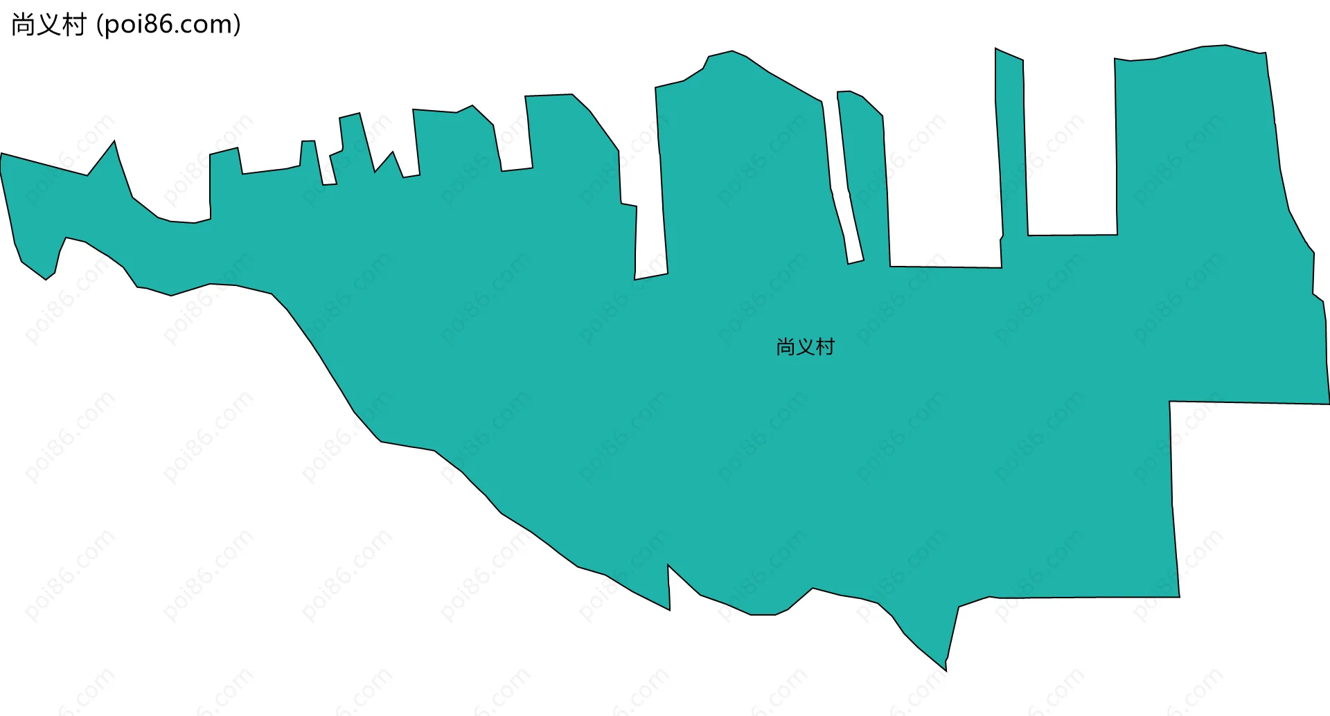 尚义村边界地图