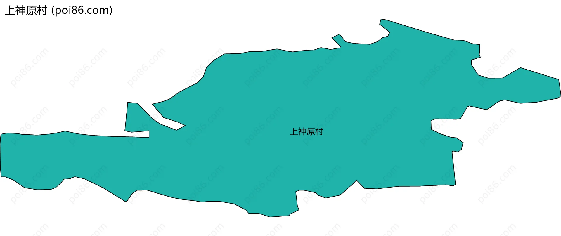 上神原村边界地图
