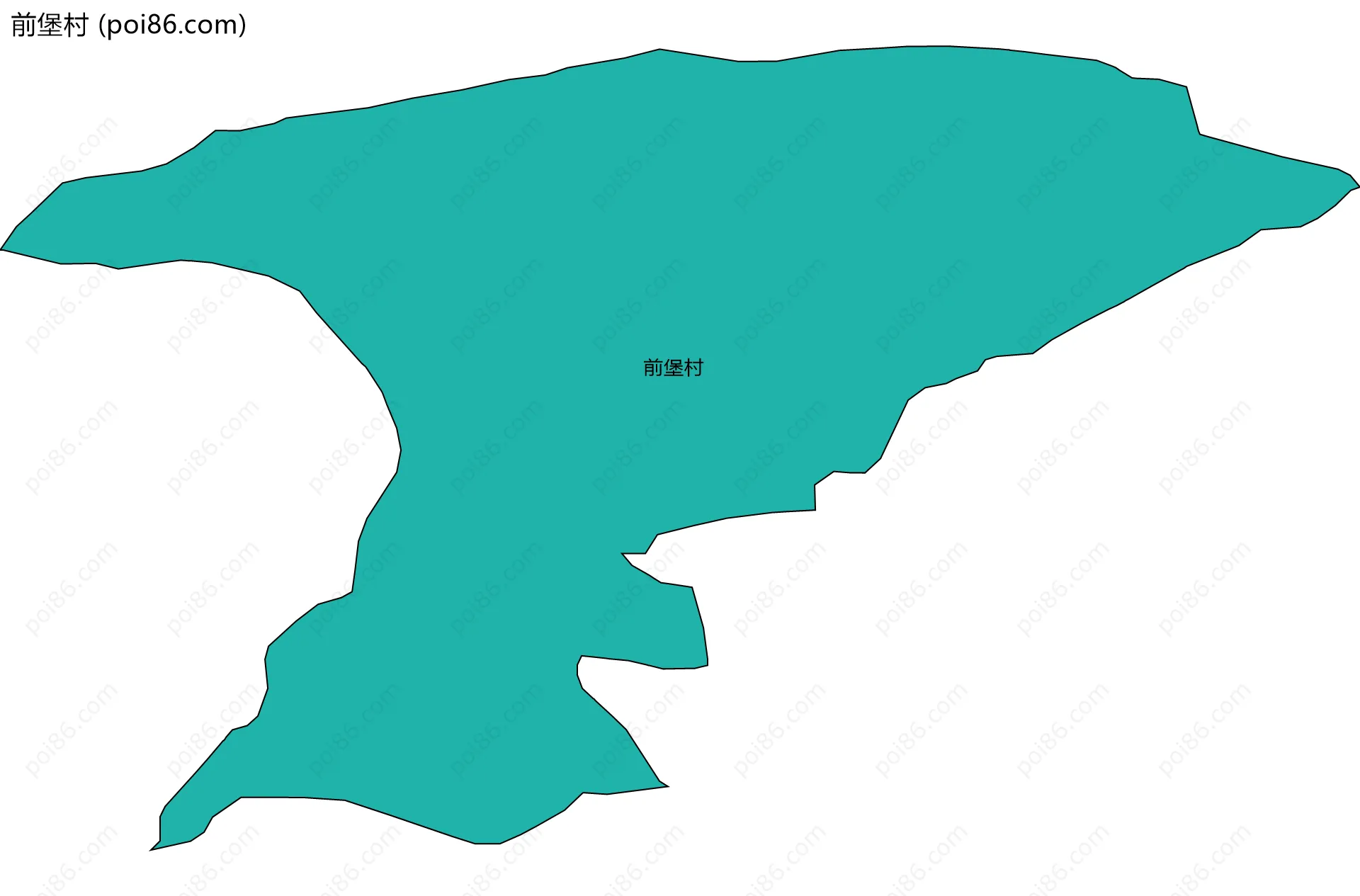 前堡村边界地图