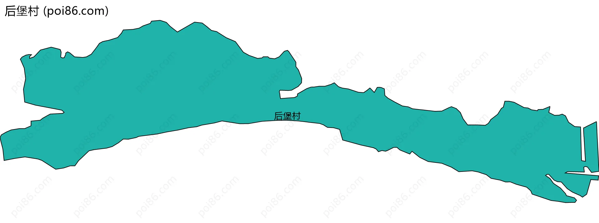 后堡村边界地图