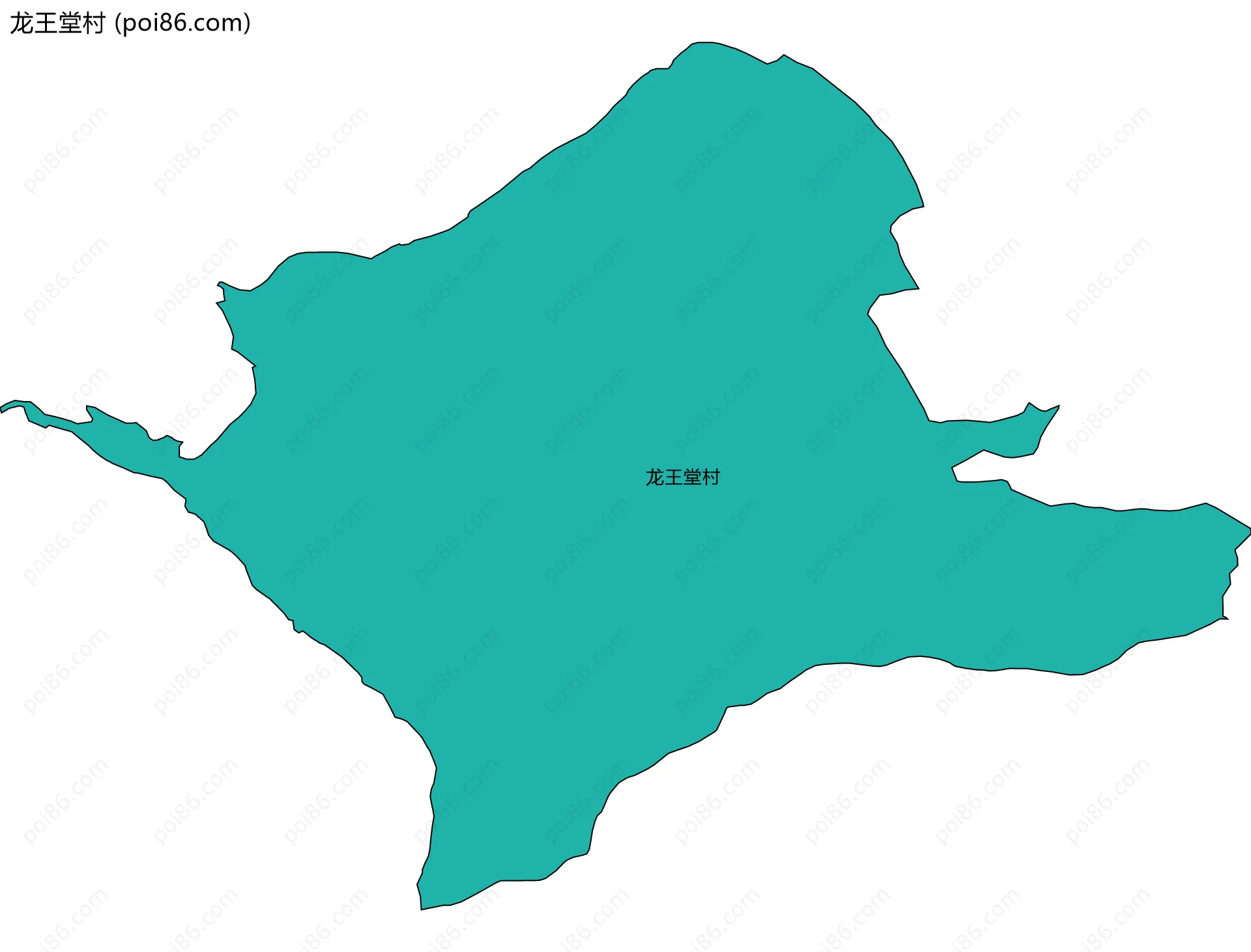 龙王堂村边界地图