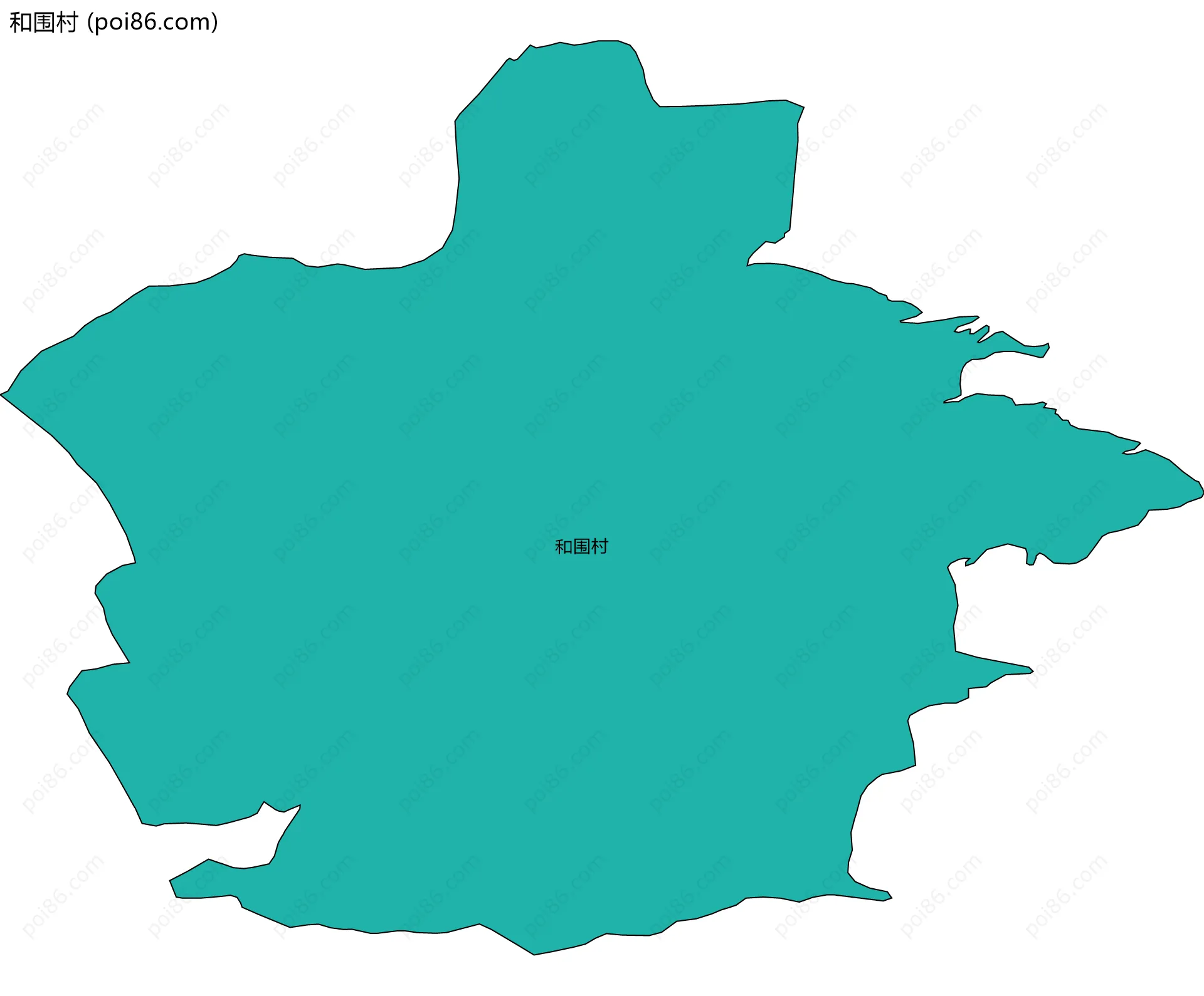 和围村边界地图