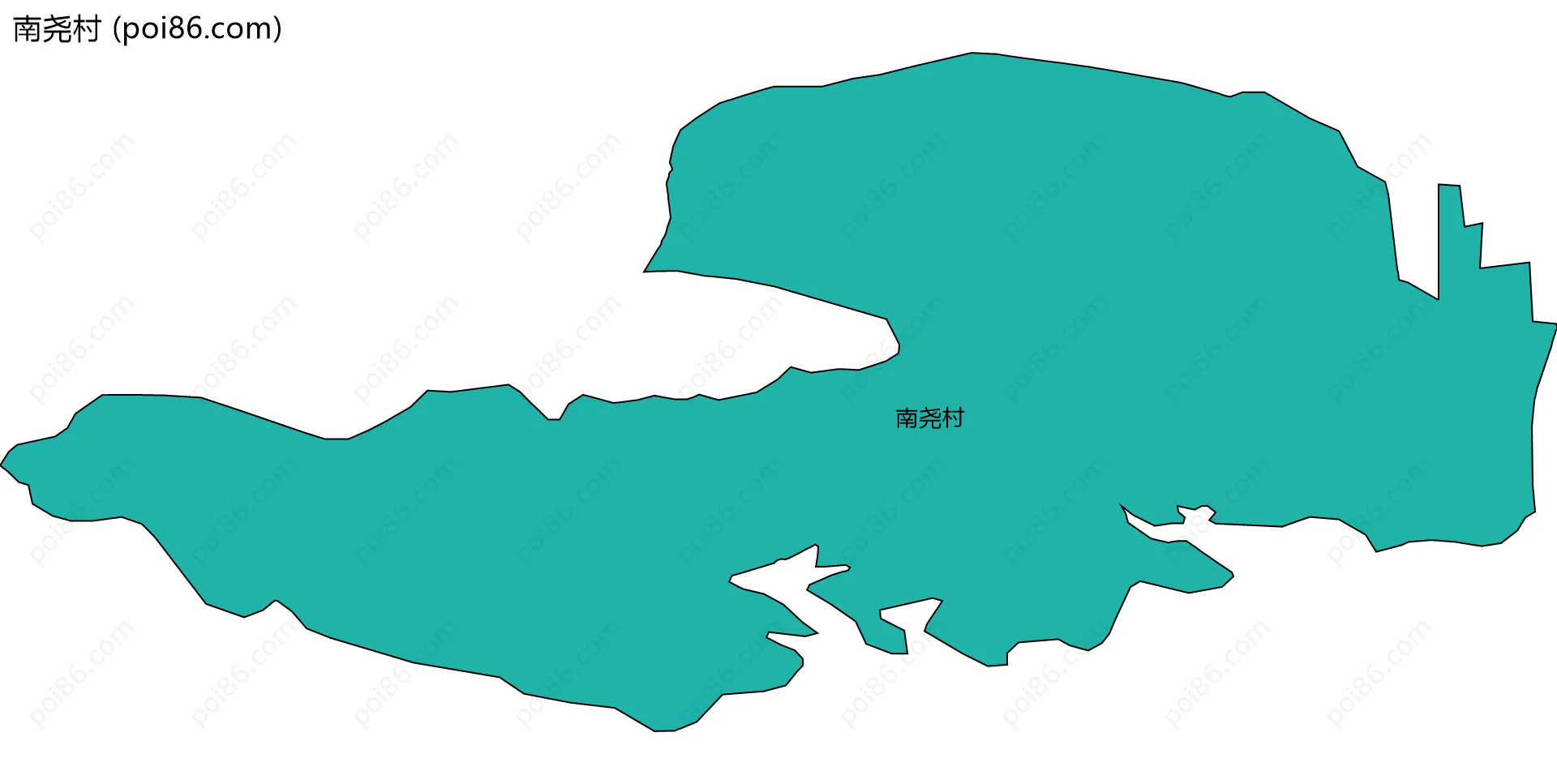 南尧村边界地图