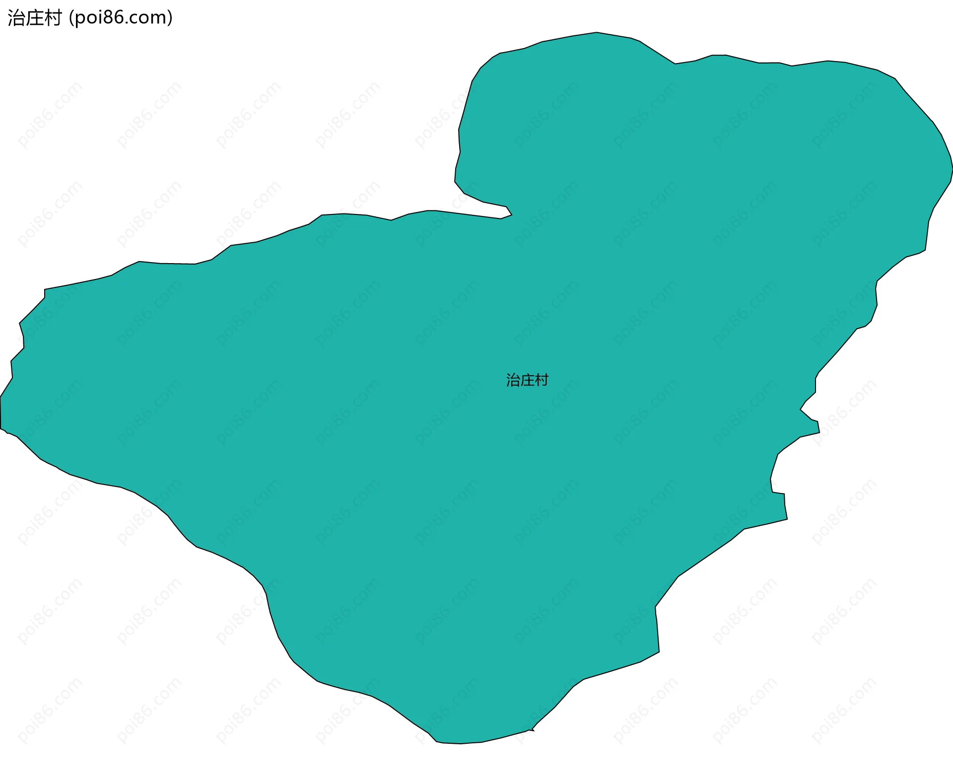 治庄村边界地图
