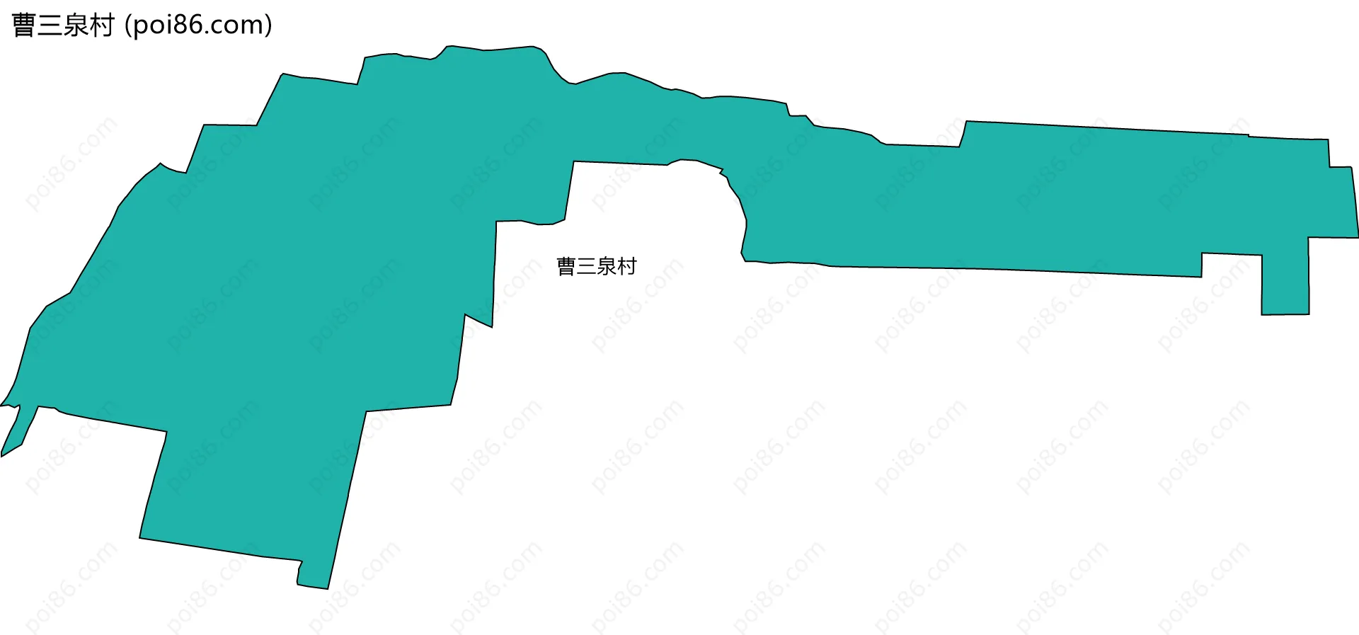 曹三泉村边界地图