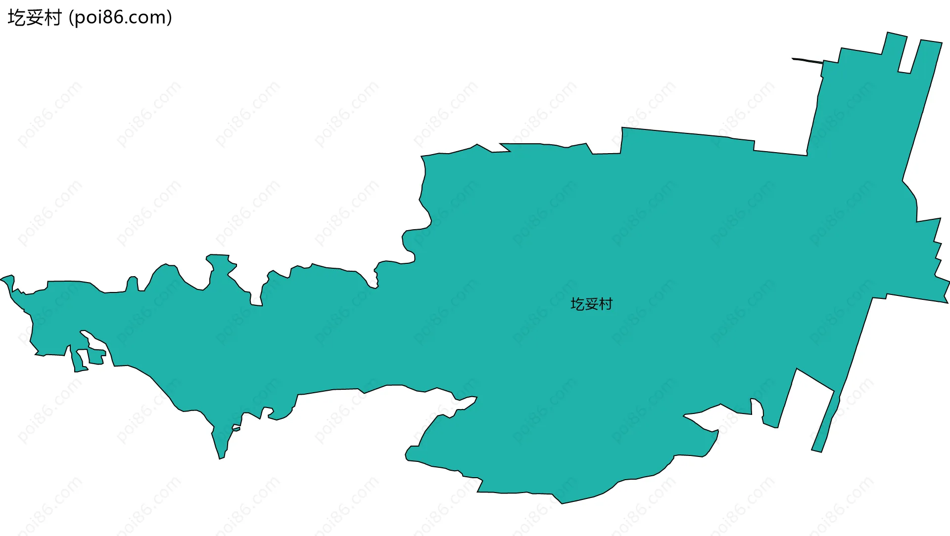 圪妥村边界地图